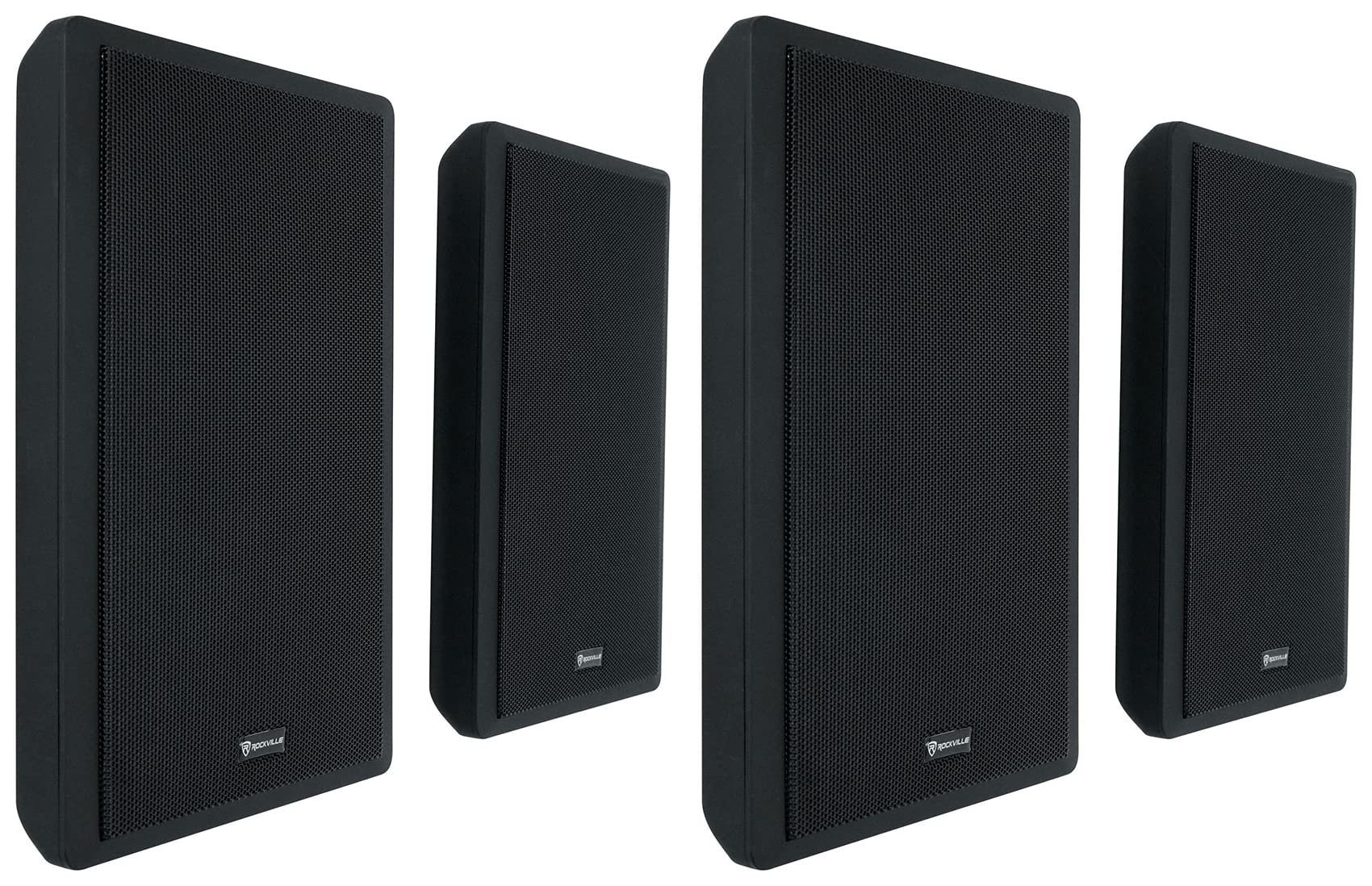 Rockville RockSlim Black Home Theater 5.25