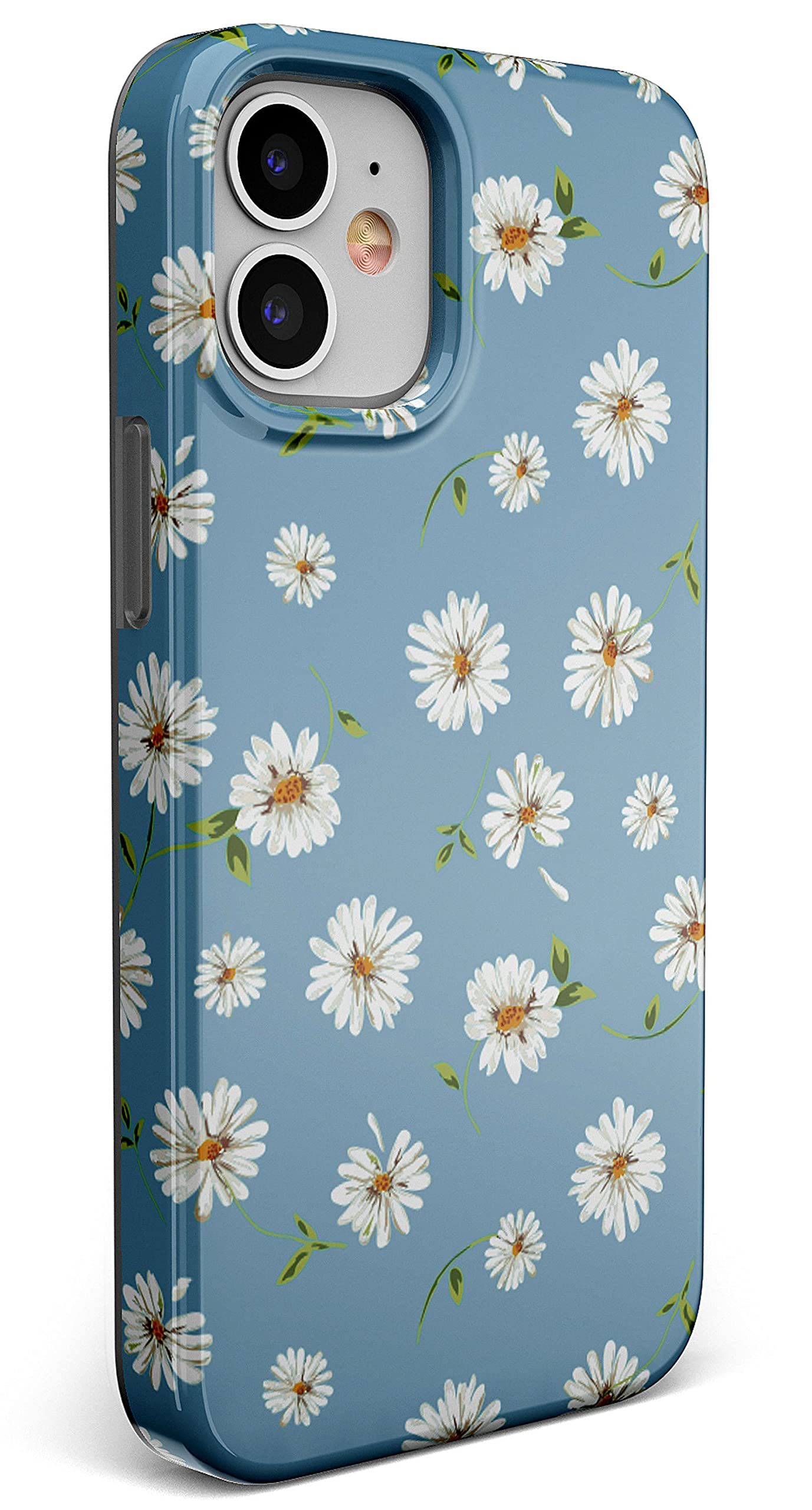 Casely iPhone 11 Case - Daisy Daydream Baby Blue Floral Hard Shell Protective Cover | Slim Shockproof Phone Case for Women & Girls | Perfect for Everyday Use, Work & Travel