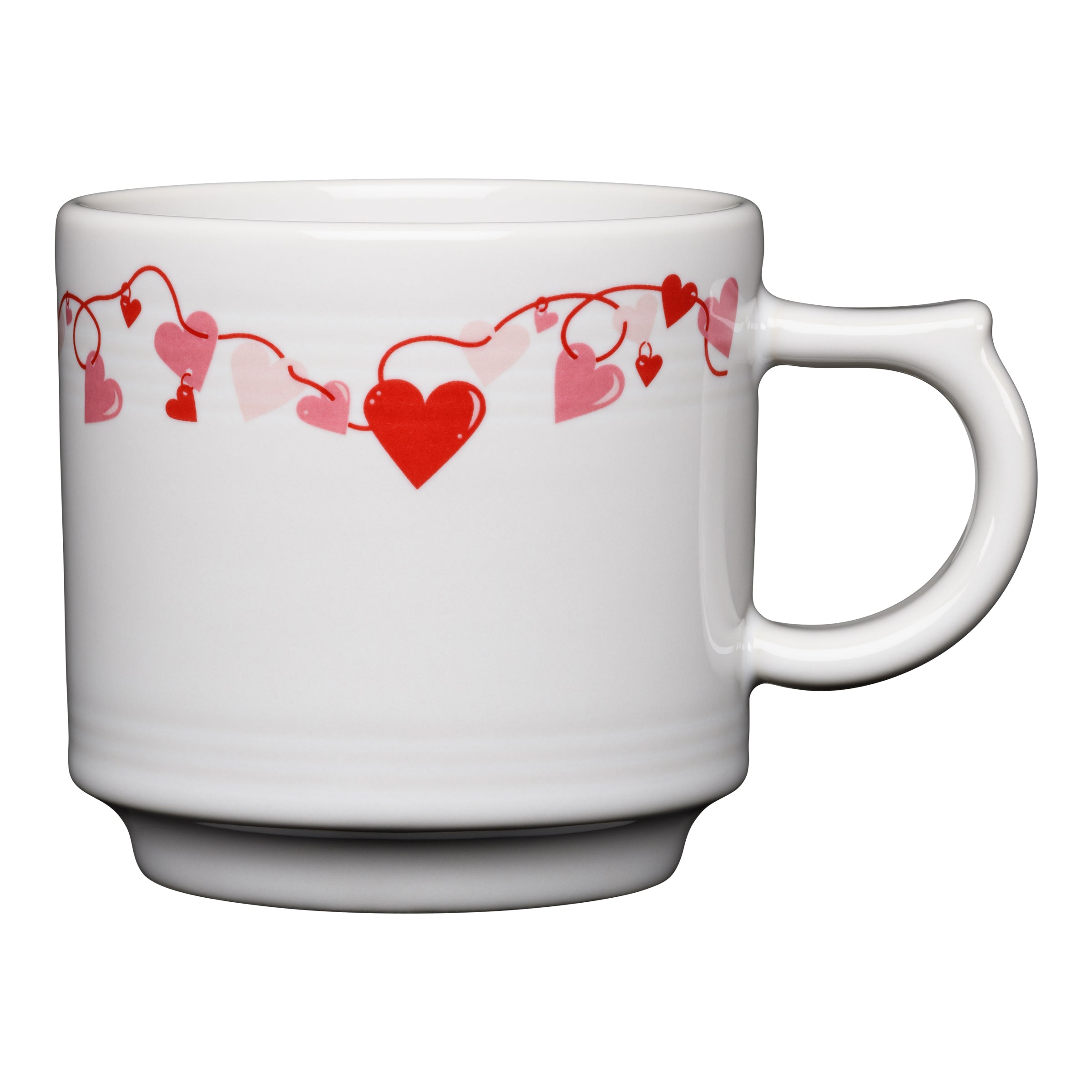 Valentine's Day 16oz Stackable Coffee Mug - Insulated Double Wall Stainless Steel Travel Tumbler for Hot & Cold Drinks - Perfect for Couples Gifts, Office Use, and Camping