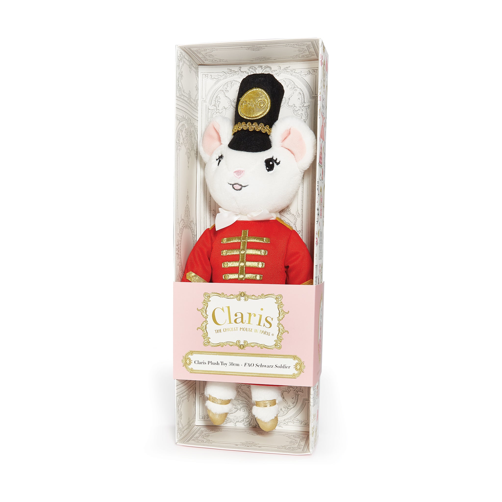 FAO Schwarz Toy Soldier Plush Doll - Cute Mouse Stuffed Animal for Kids, Soft Plush Toy for Children's Bedroom Decor & Gift Ideas | Perfect for Birthday Presents, Nursery Decor, and Collectible Display
