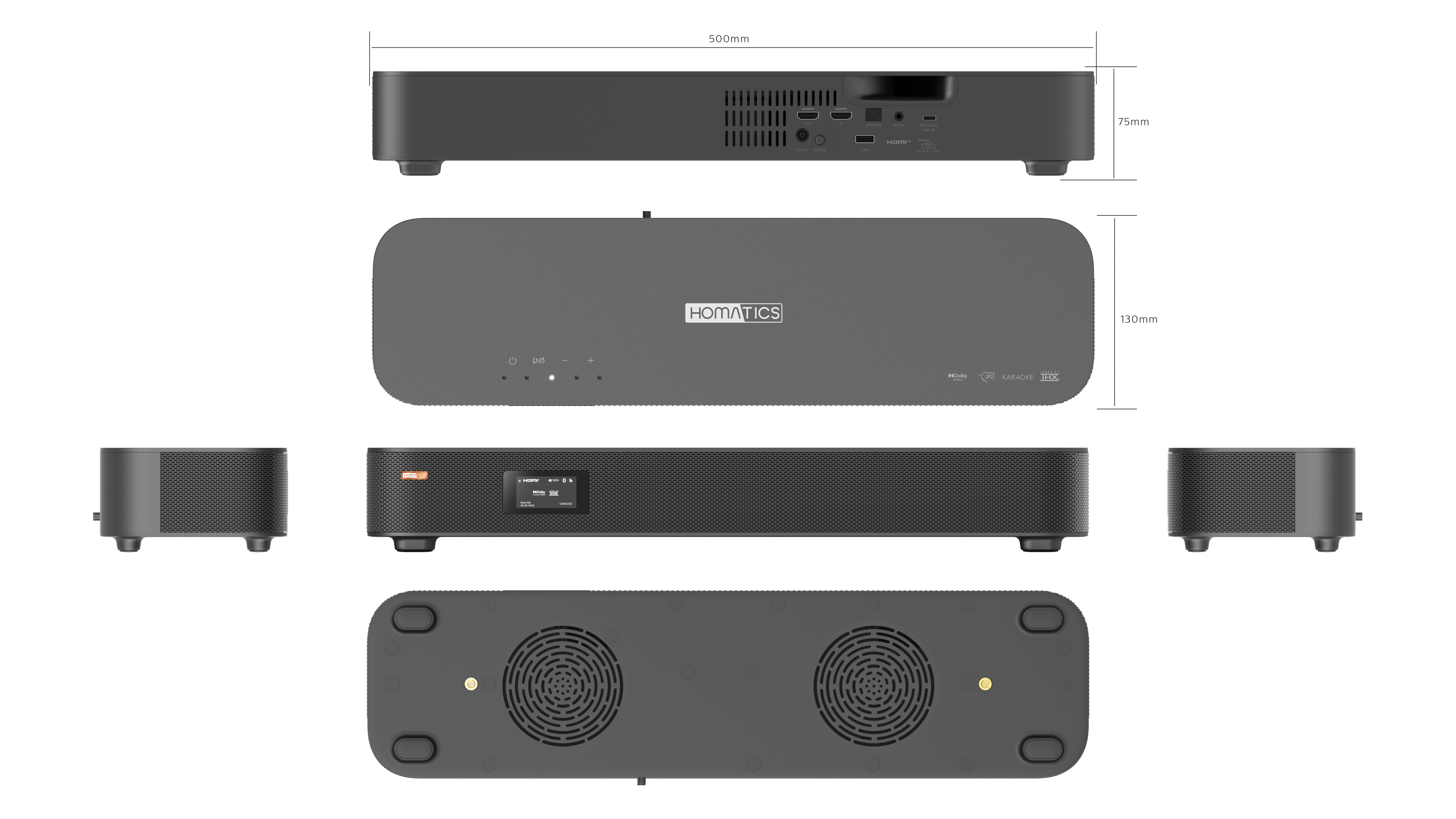 Minibar 500 | 3.1CH Smart Soundbar with Built-in Android TV Stick - Perfect for Home Theater & Streaming Entertainment