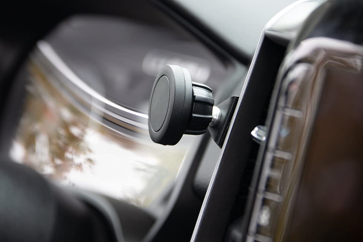 Course Motorsports Wireless Charging Car Phone Mount Holder Compatible with Dodge Ram 1500-5500 2019+ Models (Excludes TRX, Limited '21+ Power Wagons & '20+ Laramie Longhorn) - Left Side Black - Perfect for Hands-Free Navigation & Charging While Driving