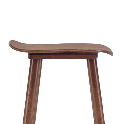 Modern Hetty Stool - Black Ash Veneer Wooden Bar Stool for Kitchen Island, Dining Room & Home Decor | Stylish & Durable Seating Solution