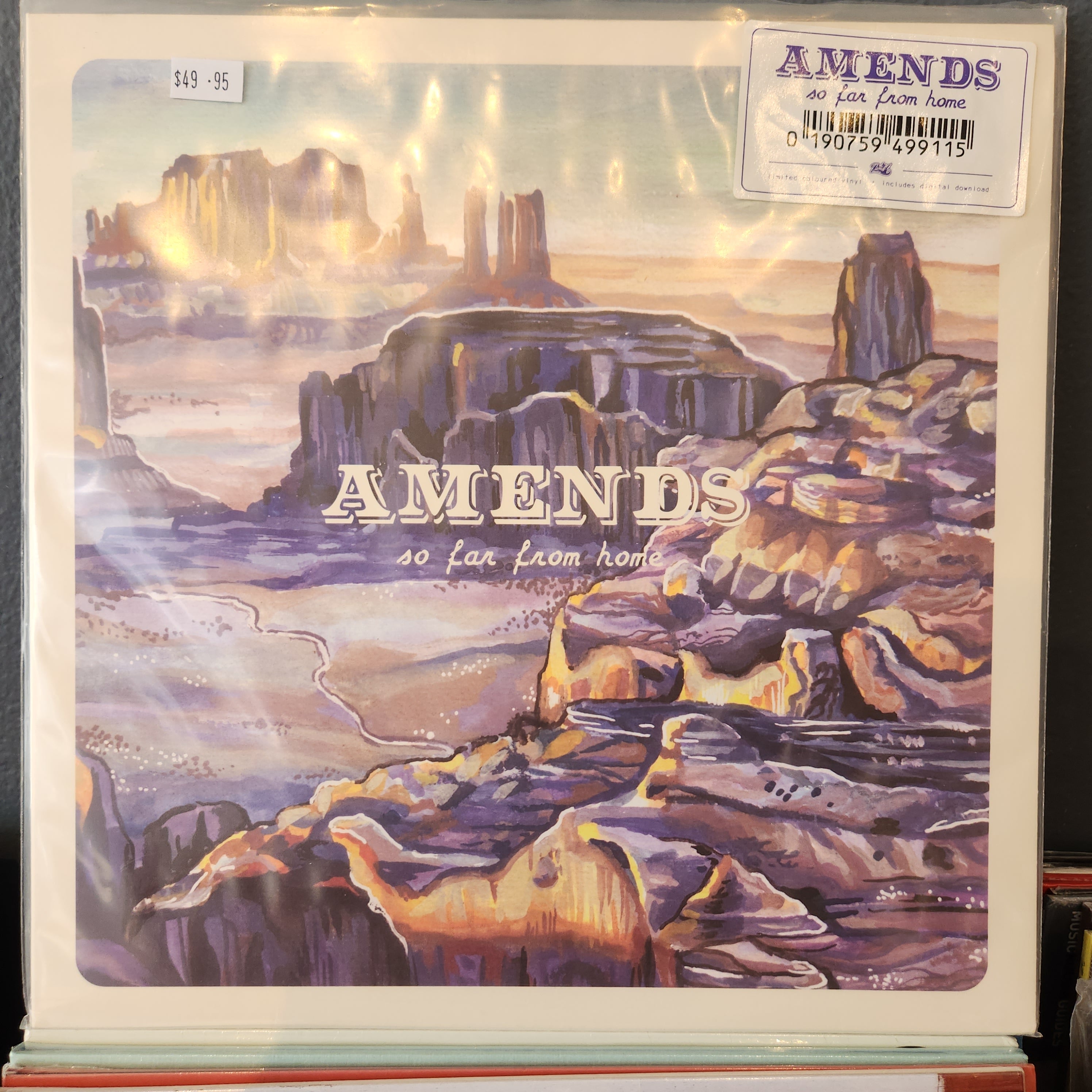 Amends - So Far from Home Colored Vinyl LP | Limited Edition Rock Music Record | Perfect for Collectors & Audiophiles | Home Listening & Gift Giving