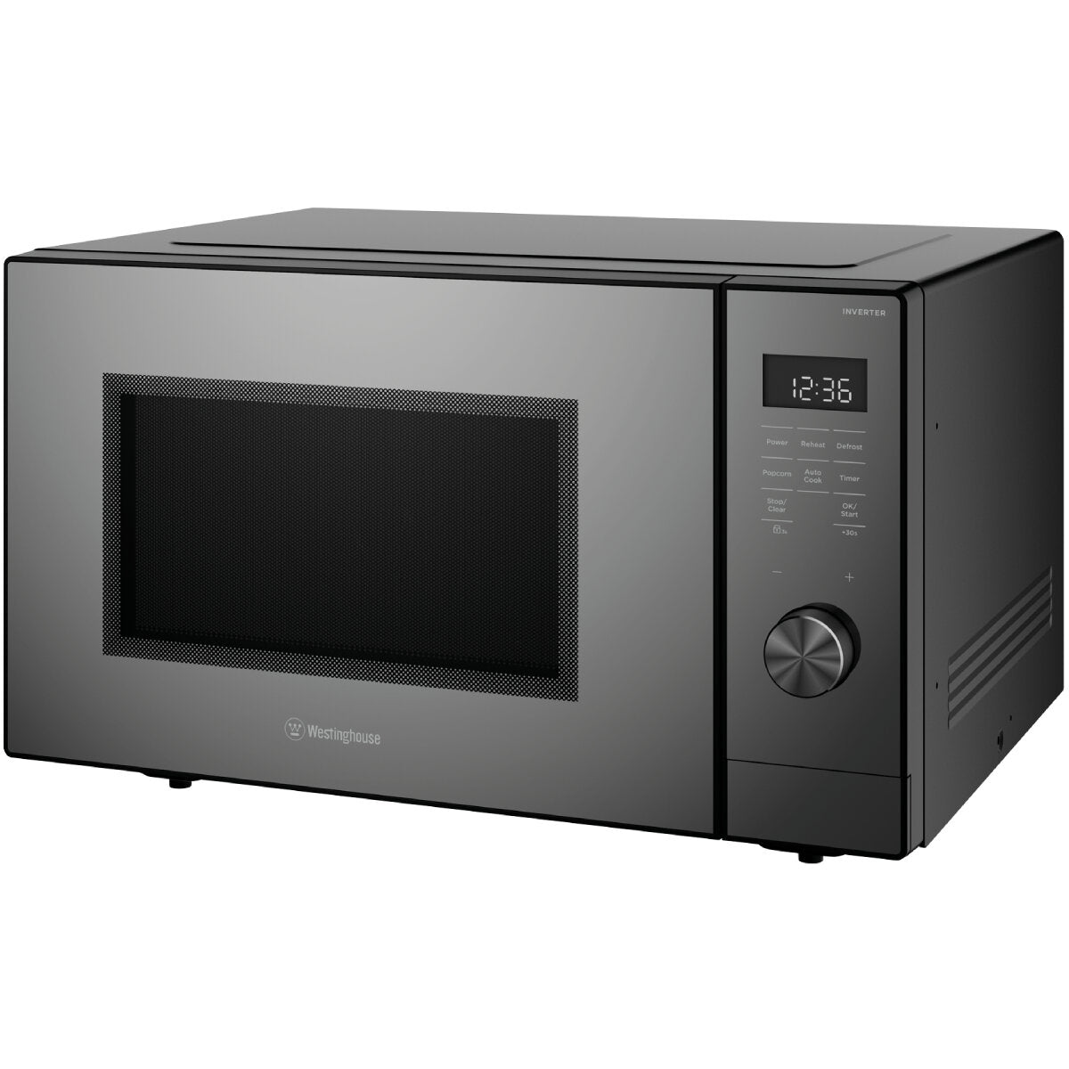 Westinghouse 45L 1100W Dark Grey Countertop Microwave Oven WMF4505GA - Perfect for Small Kitchens, Dorms & Office Break Rooms