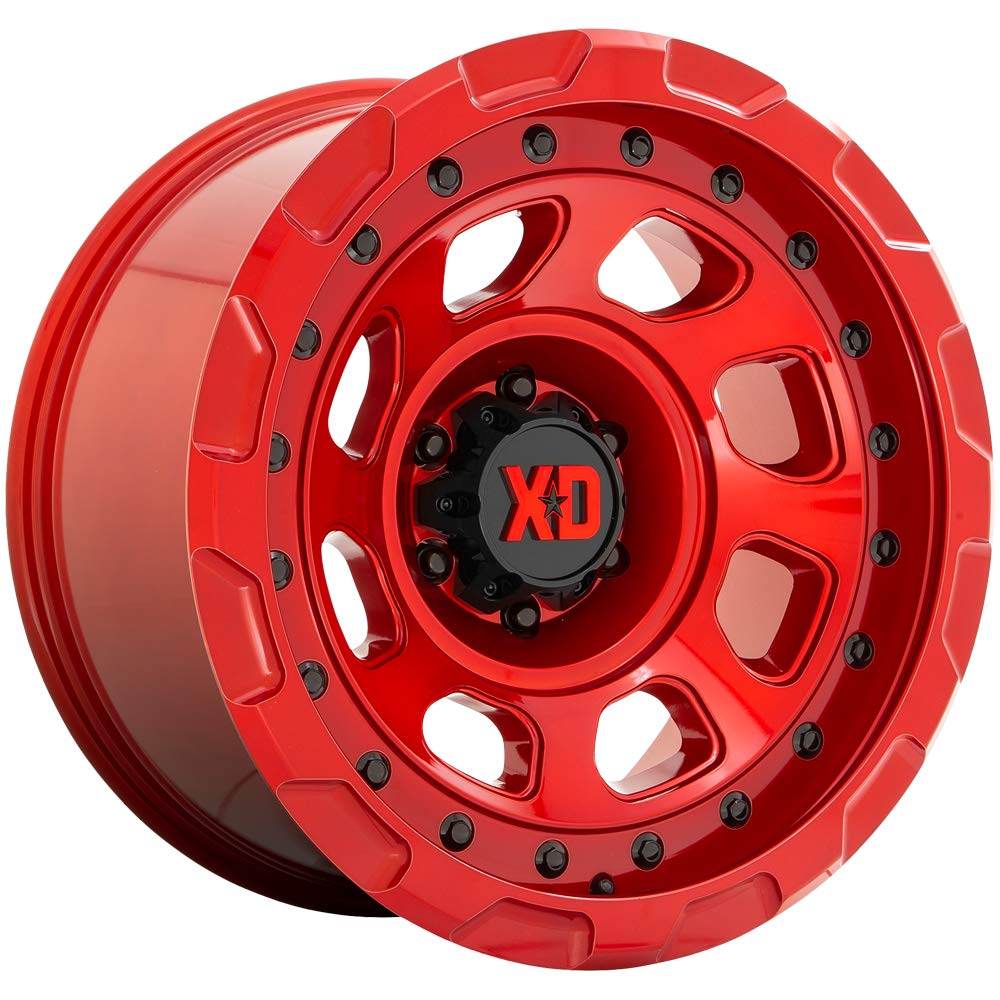 XD Wheels XD861 Storm Candy Red 20x9 Inch Alloy Steel Wheel - 6x87mm Bolt Pattern, 0mm Offset - Perfect for Trucks, Jeeps & Off-Road Vehicles