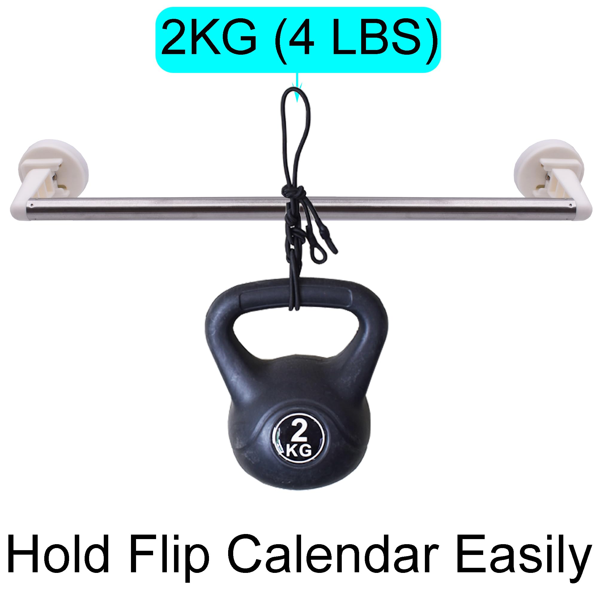 YYST Magnetic Flip Calendar Holder for Classroom Bulletin Board - Date Cards Display with Magnetic Rod (No Calendar Included) - Perfect for Teachers, Schools & Office Organization