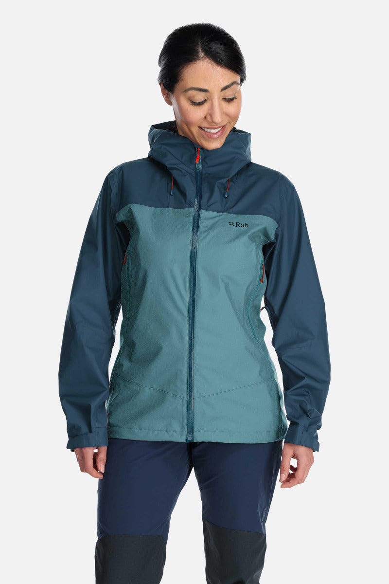 Arc Eco Waterproof Jacket for Women - Lightweight Raincoat with Hood, Windproof Outdoor Jacket - Perfect for Hiking, Camping & Daily Commute