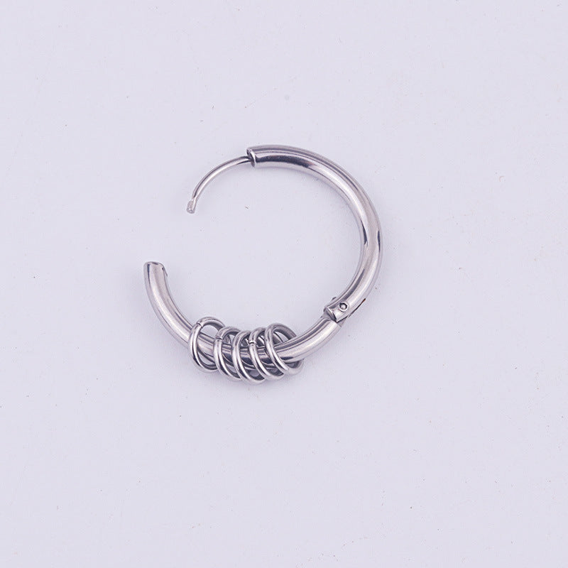 18K Gold Plated Surgical Steel Cartilage Hoop Earrings - Minimalist Bead Design | HSEC1805 | Perfect for Everyday Wear, Parties & Gifting
