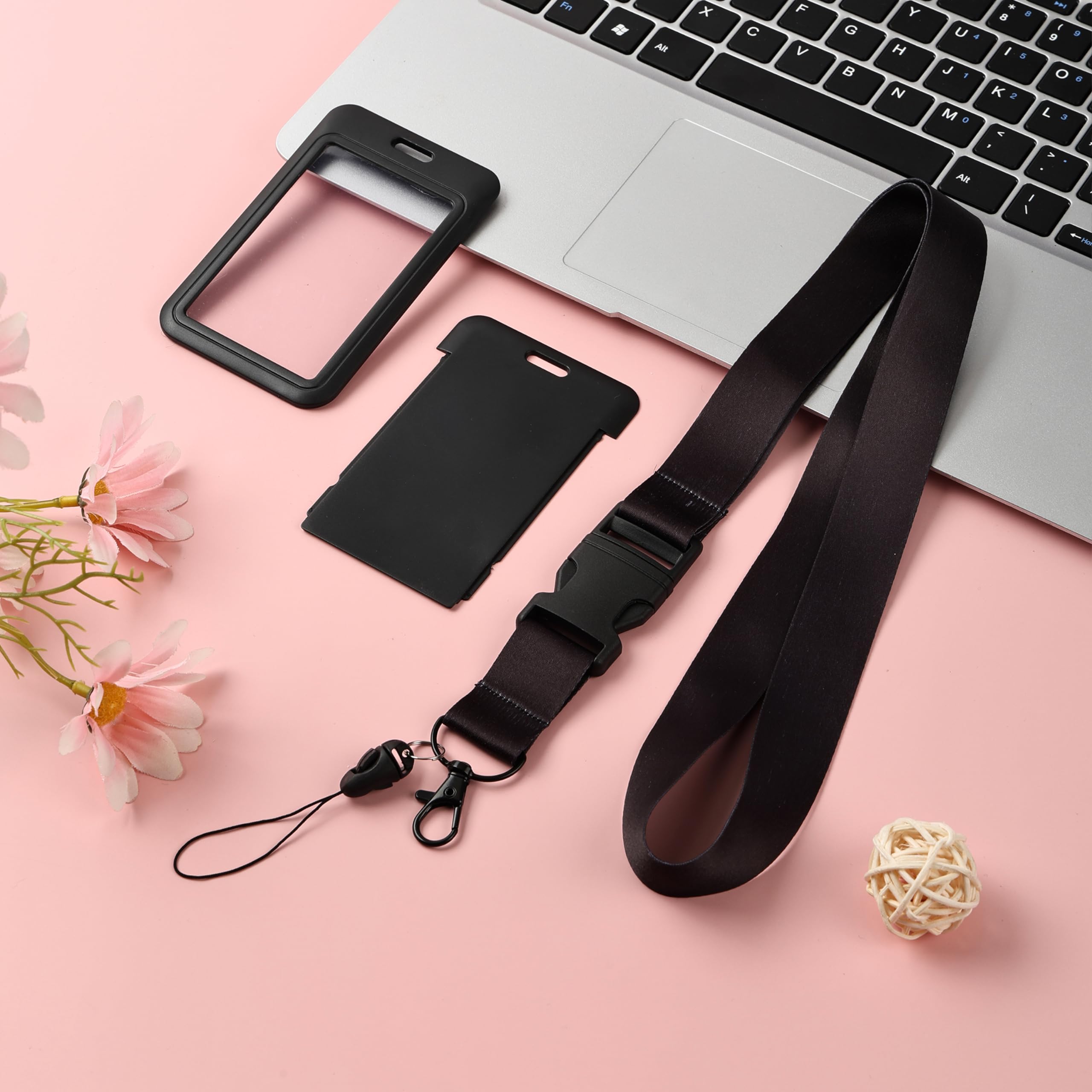 Teacher Lanyard with ID Badge Holder - Detachable Neck Strap for School & Work