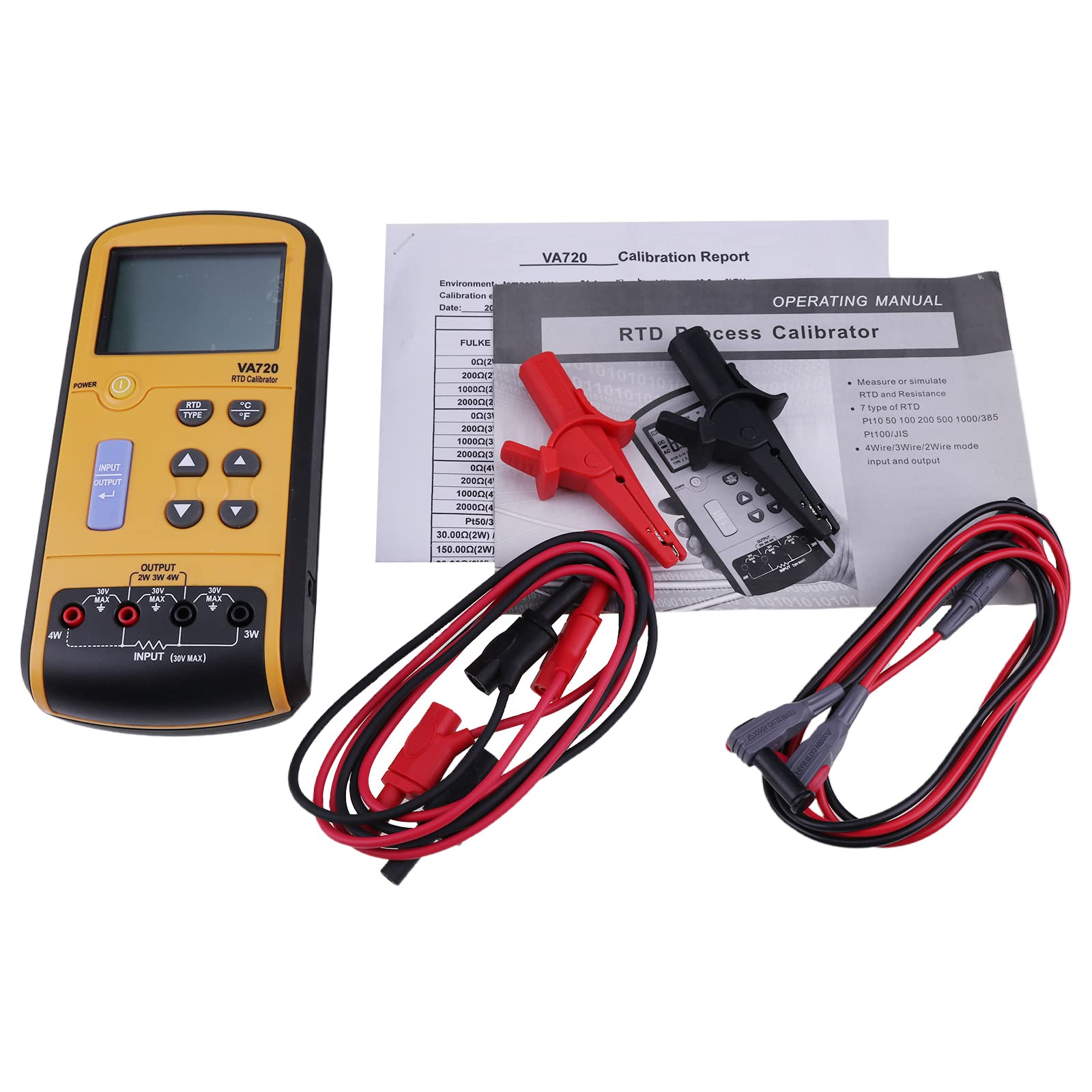 VA720 Multifunction Process Calibrator - RTD, TC, mV, mA & Frequency Calibration Tool for Industrial Equipment Testing & Maintenance