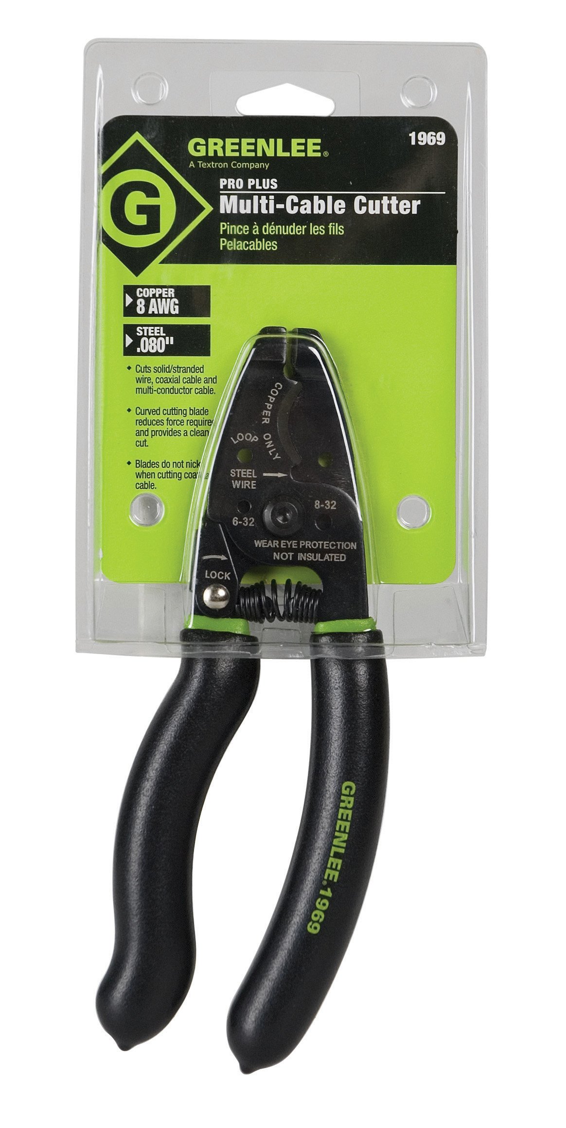 Greenlee 1969 Multi Cable Cutter - Professional Heavy Duty Wire & Cable Cutting Tool for Electricians & Contractors | Ideal for Electrical Work, Construction & Industrial Applications