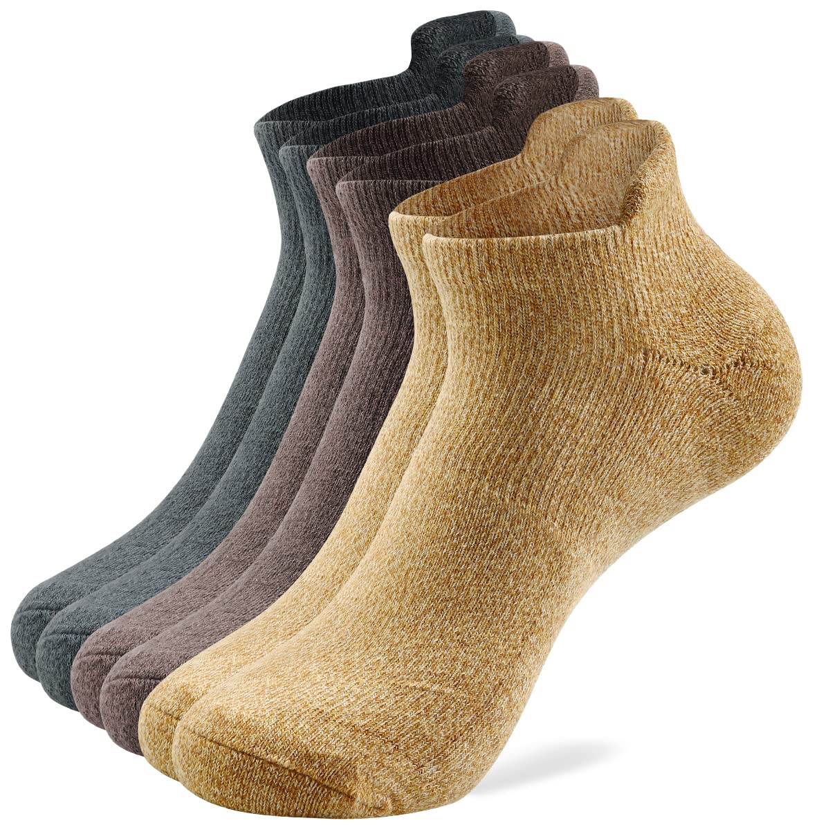 Breathable Men's Running Ankle Socks - Low Cut No Show Athletic Socks with Cushioning for Sports & Workout - Perfect for Jogging, Gym & Daily Activities