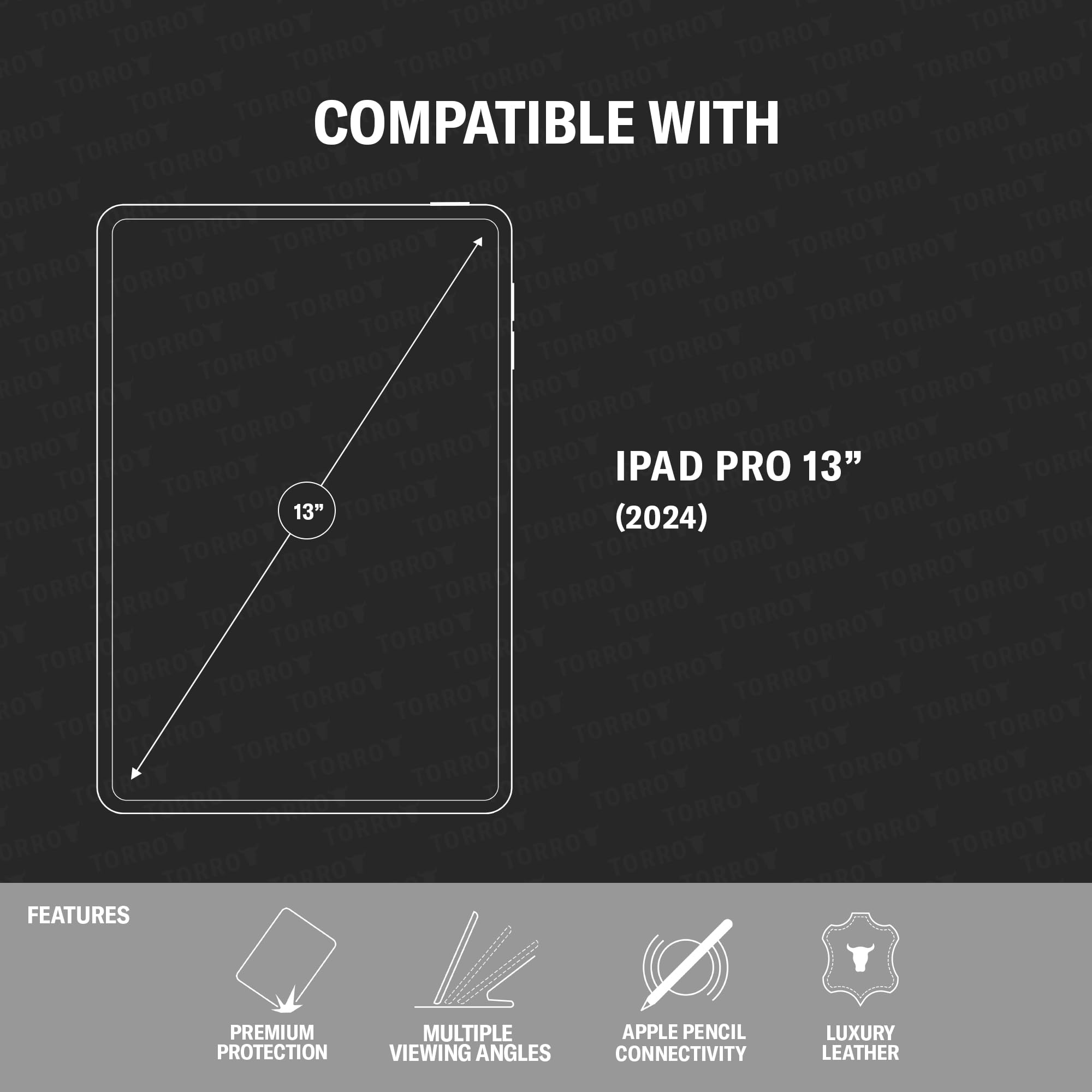Premium Leather iPad Pro 13