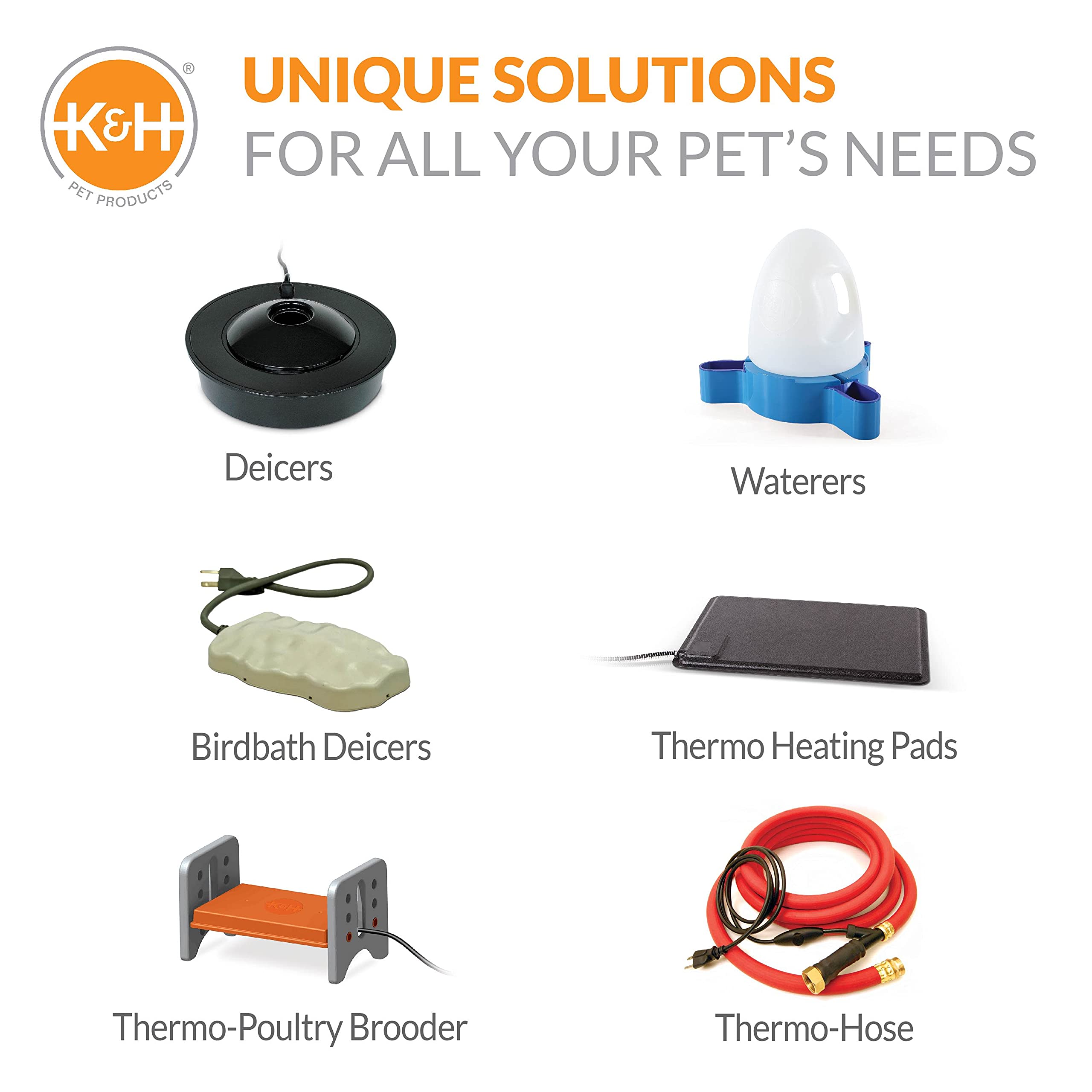 K&H Pet Products Perfect Bucket Heater with Cord Clip - 5 Inch 80W for Small Animal Water Buckets - Ideal for Outdoor Barns, Stables & Winter Pet Care
