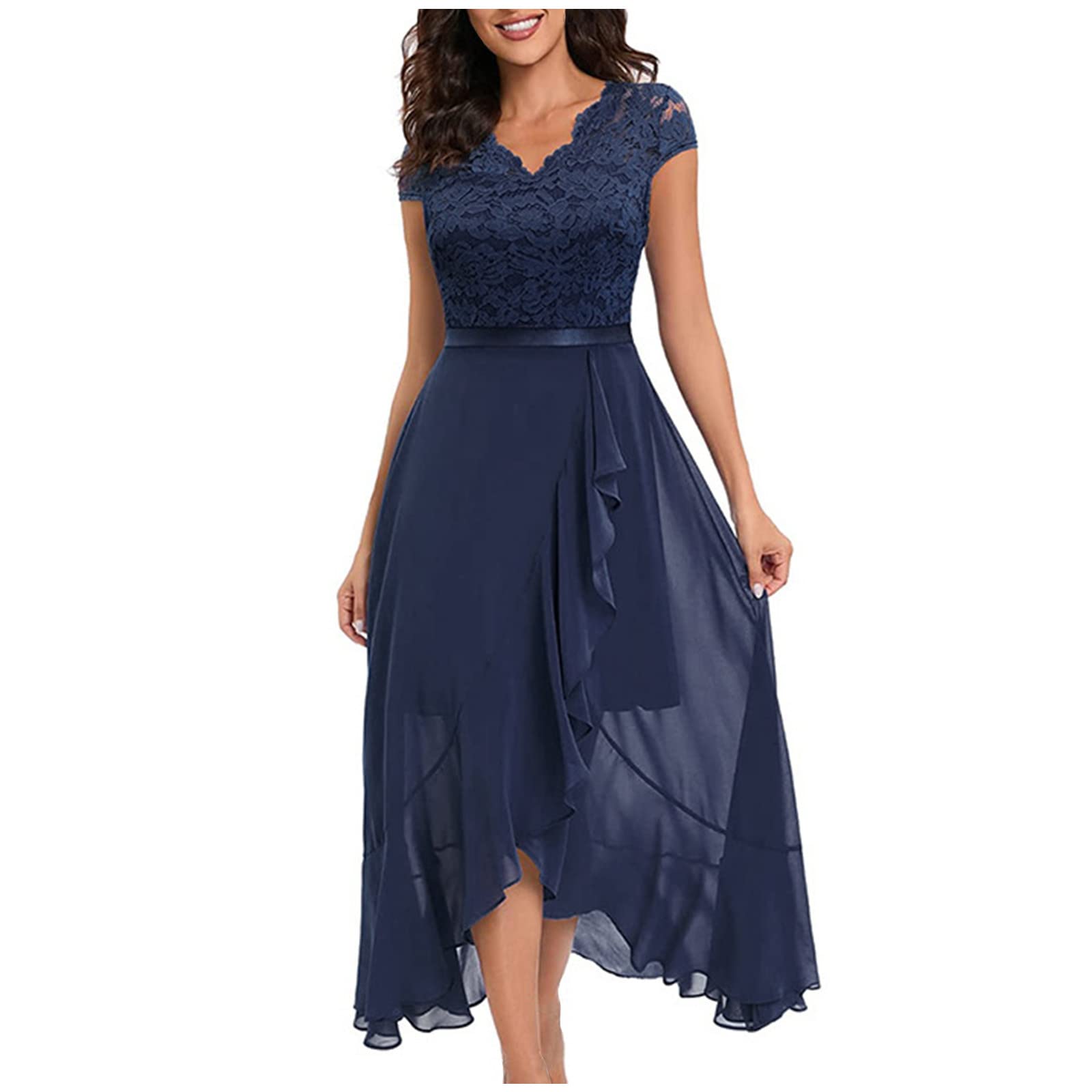 2023 Women's Floral Mini Dress - Solid Color A-Line Summer & Spring Party Dresses for Casual Wear | Perfect for Beach Vacations, Garden Parties & Date Nights