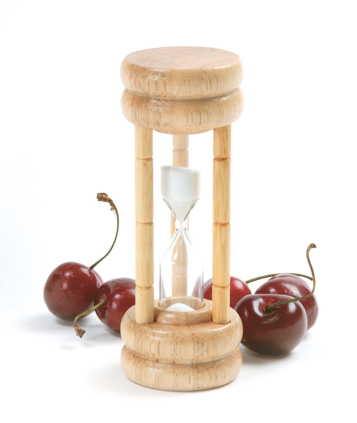 Norpro 3-Minute Wooden Egg Timer for Perfect Boiled Eggs - Kitchen Timer for Cooking, Baking, and Meal Prep - Classic Sand Timer for Stove Top, Camping, and Home Use