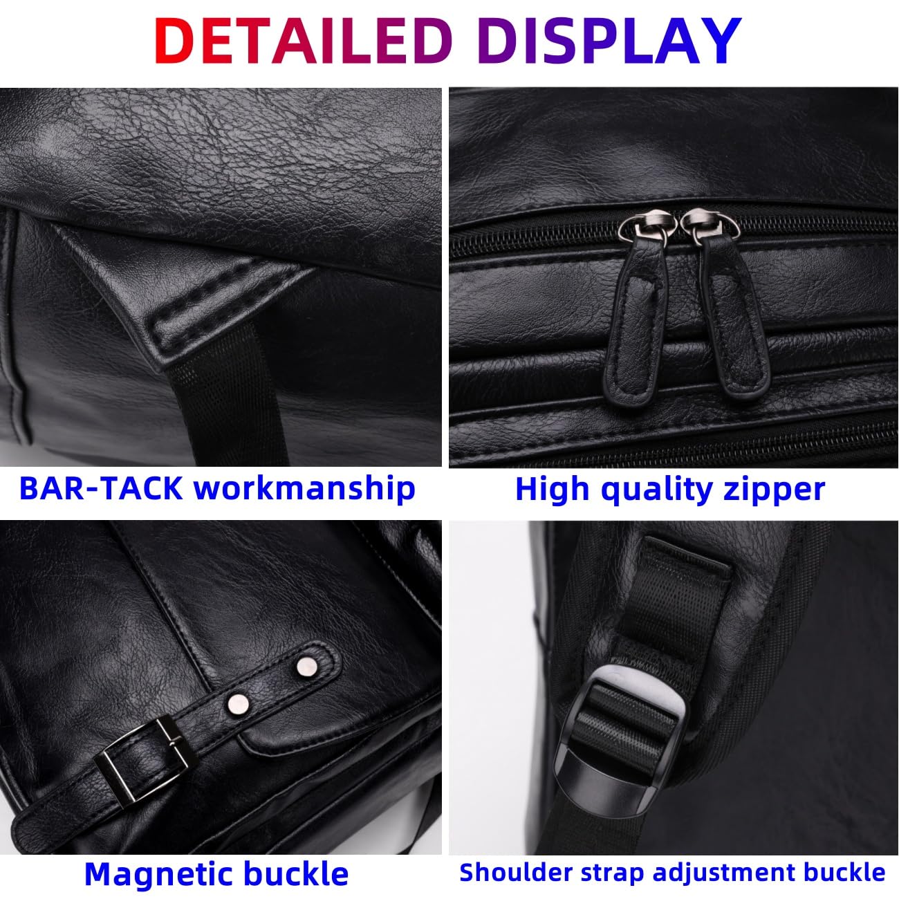 Premium PU Leather Casual Backpack for Men - Stylish Laptop Backpack for College & Daily Commuter - Large Capacity Work Bag (Brown) | Perfect for Office, School & Travel Use