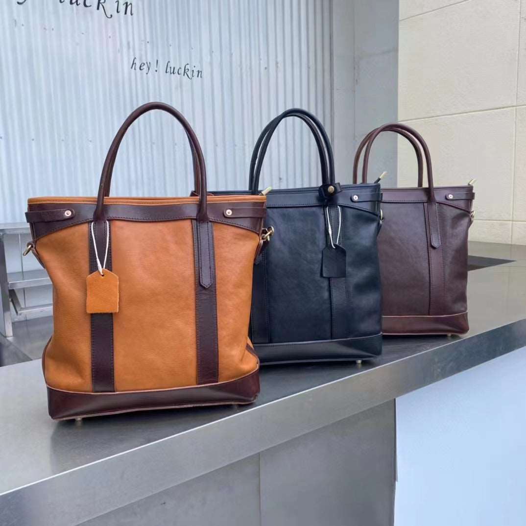 Premium Italian Leather Work Tote Bag for Women - Durable & Stylish Professional Office Bag, Business Commuter & Travel Carryall - Perfect for Laptops, Files & Everyday Essentials