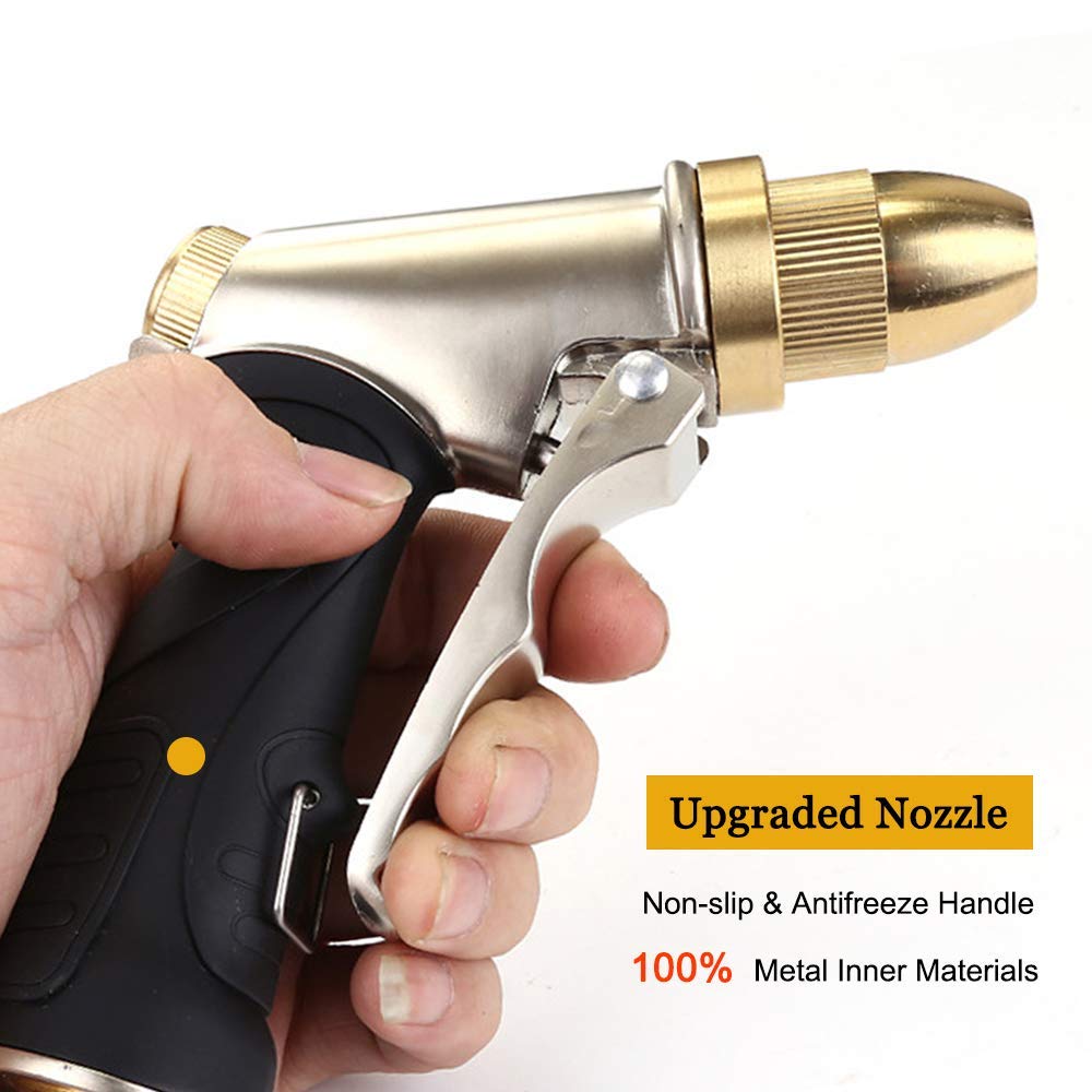 FANHAO Heavy Duty Garden Hose Nozzle & Tool Set - High Pressure Spray Nozzle with Ergonomic Grip for Watering, Washing Cars & Outdoor Cleaning