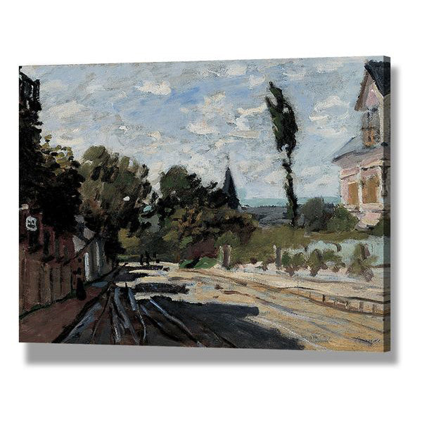 Claude Monet Weeping Willow Wall Art Decor for Living Room - Elegant Canvas Print for Home & Office Decor