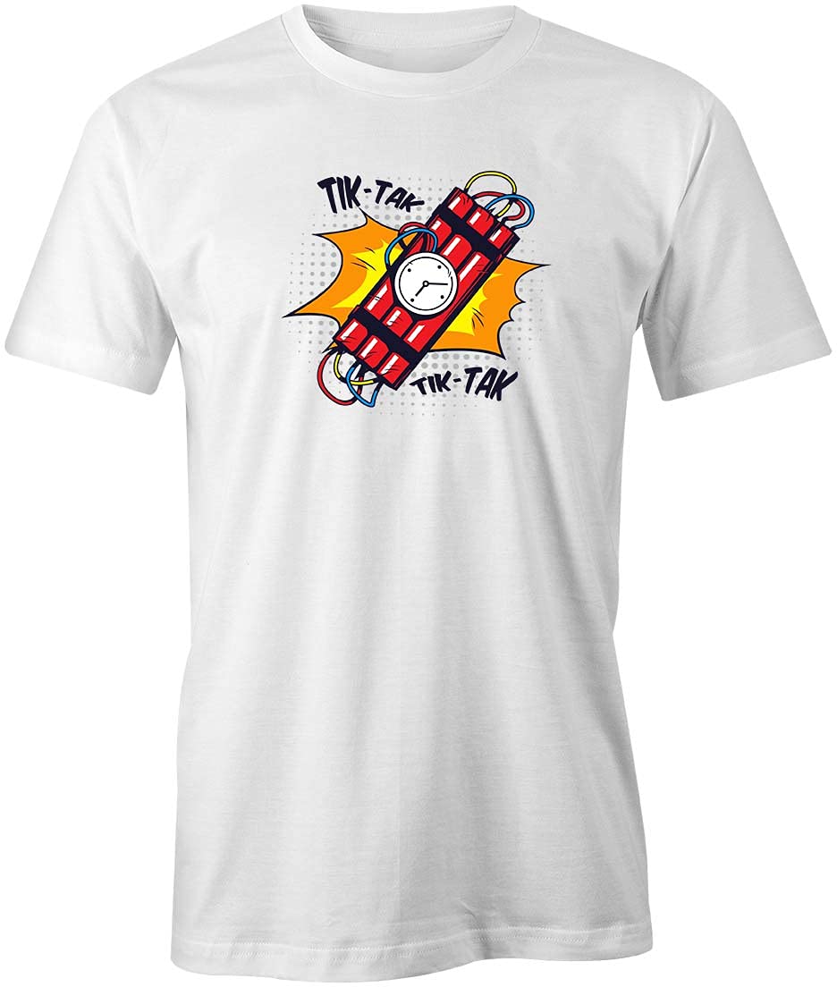 Funny Comic Social Media Dynamite Graphic T-Shirt - Printed Cotton Tee for Men & Women | White Casual Wear for Parties, Cosplay & Everyday Outfits