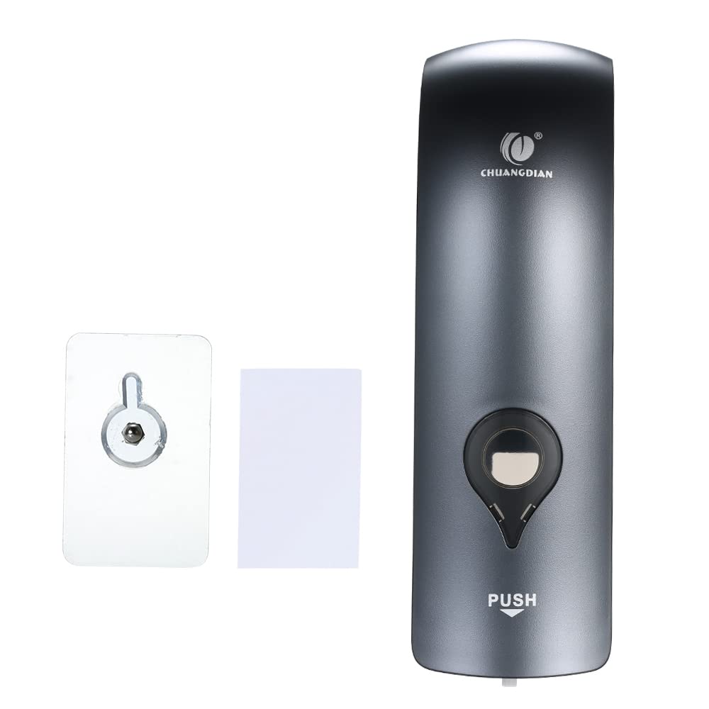 Mewmewcat 300ml No Drill Wall Mount Soap Dispenser - Manual Single-Head Shampoo & Shower Gel Holder for Bathroom, Kitchen, RV (Easy Installation, Space Saving)