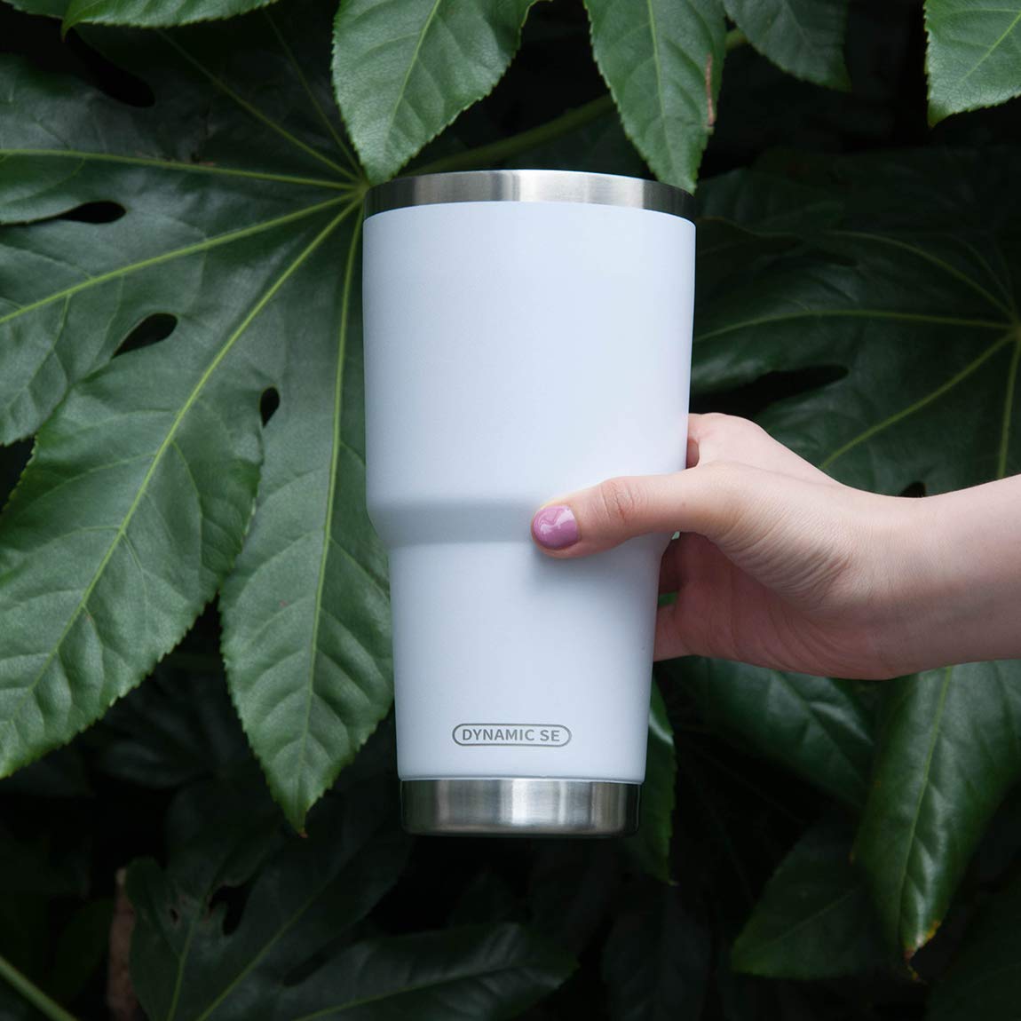 30oz Stainless Steel Tumbler with Straw - Vacuum Insulated for Hot/Cold Drinks - Home & Travel