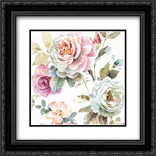 Beautiful Romance V - 15x15 Black Ornate Framed & Double Matted Museum Art Print by Lisa Audit | Wall Decor for Living Room, Bedroom & Office