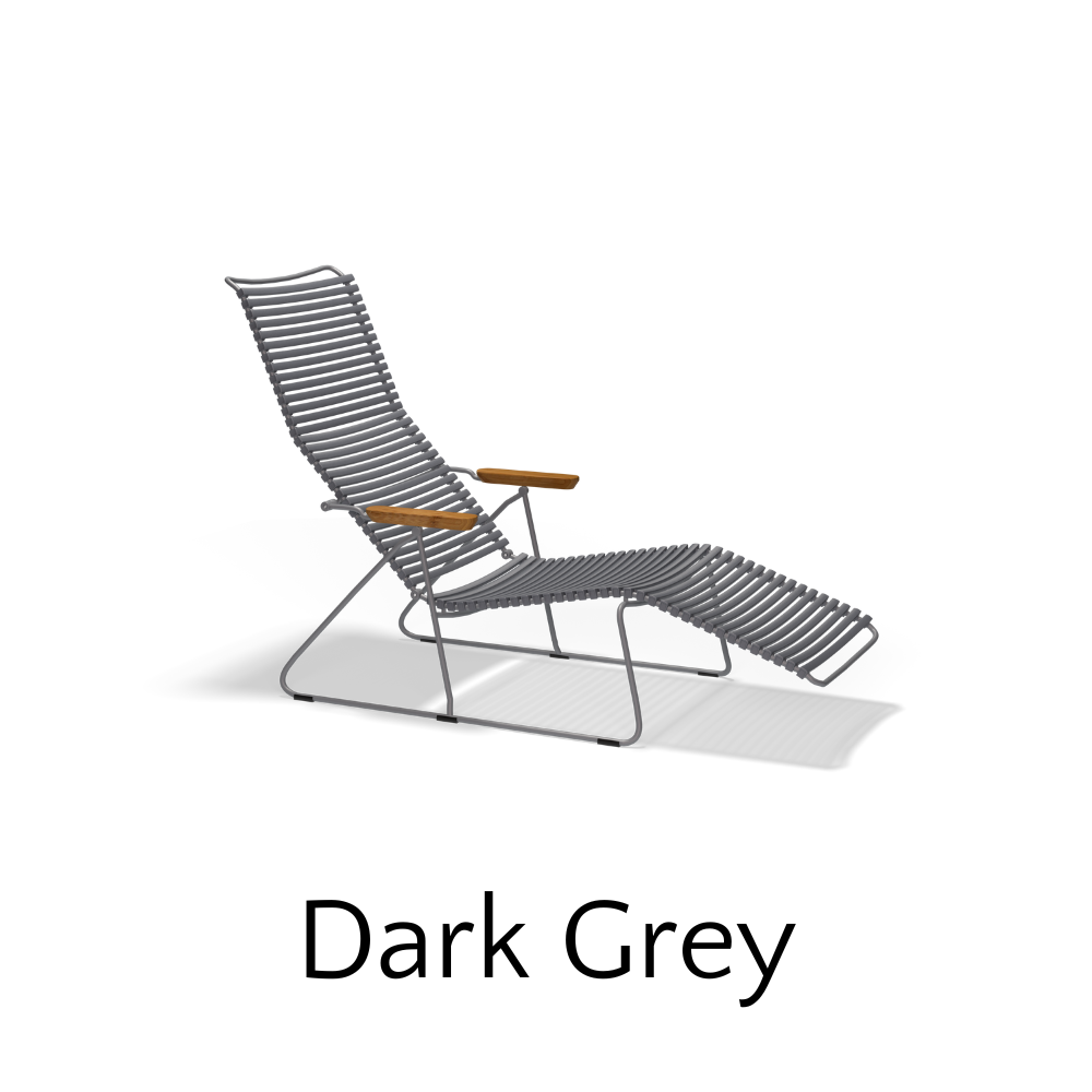 CLICK Premium Sun Lounger - Adjustable Outdoor Chaise Lounge for Pool, Beach & Patio - Comfortable & Durable Sunbathing Chair for Relaxing in Backyard, Garden or Deck