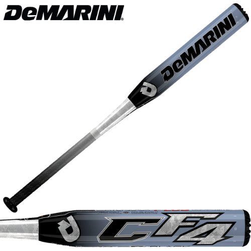 DeMarini CF4 Black Fastpitch Softball Bat - CFF10 Composite (2010 Model) | High-Performance Youth & Adult Fastpitch Bat for Competitive Games & Tournaments