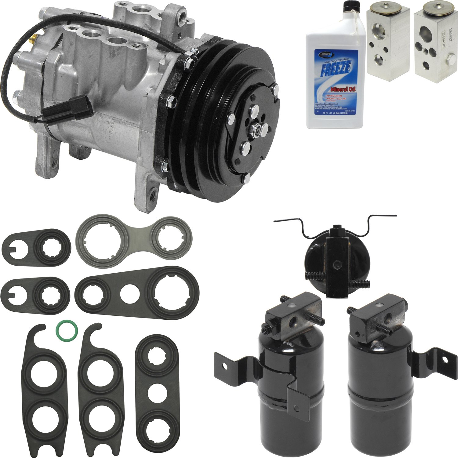 Universal Air Conditioner KT 1217 A/C Compressor & Component Kit - Replacement Parts for Car AC Repair & Maintenance | Perfect for DIY Auto Mechanics & Professional Technicians