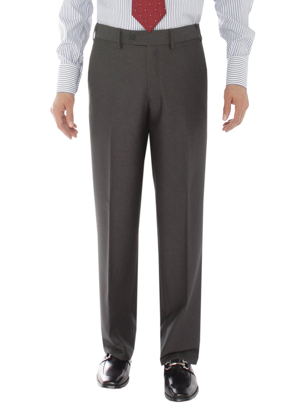 Salvatore Exte Men's Modern Fit Two-Button Sharkskin Suit Set - Jacket & Pants for Business, Weddings & Formal Events