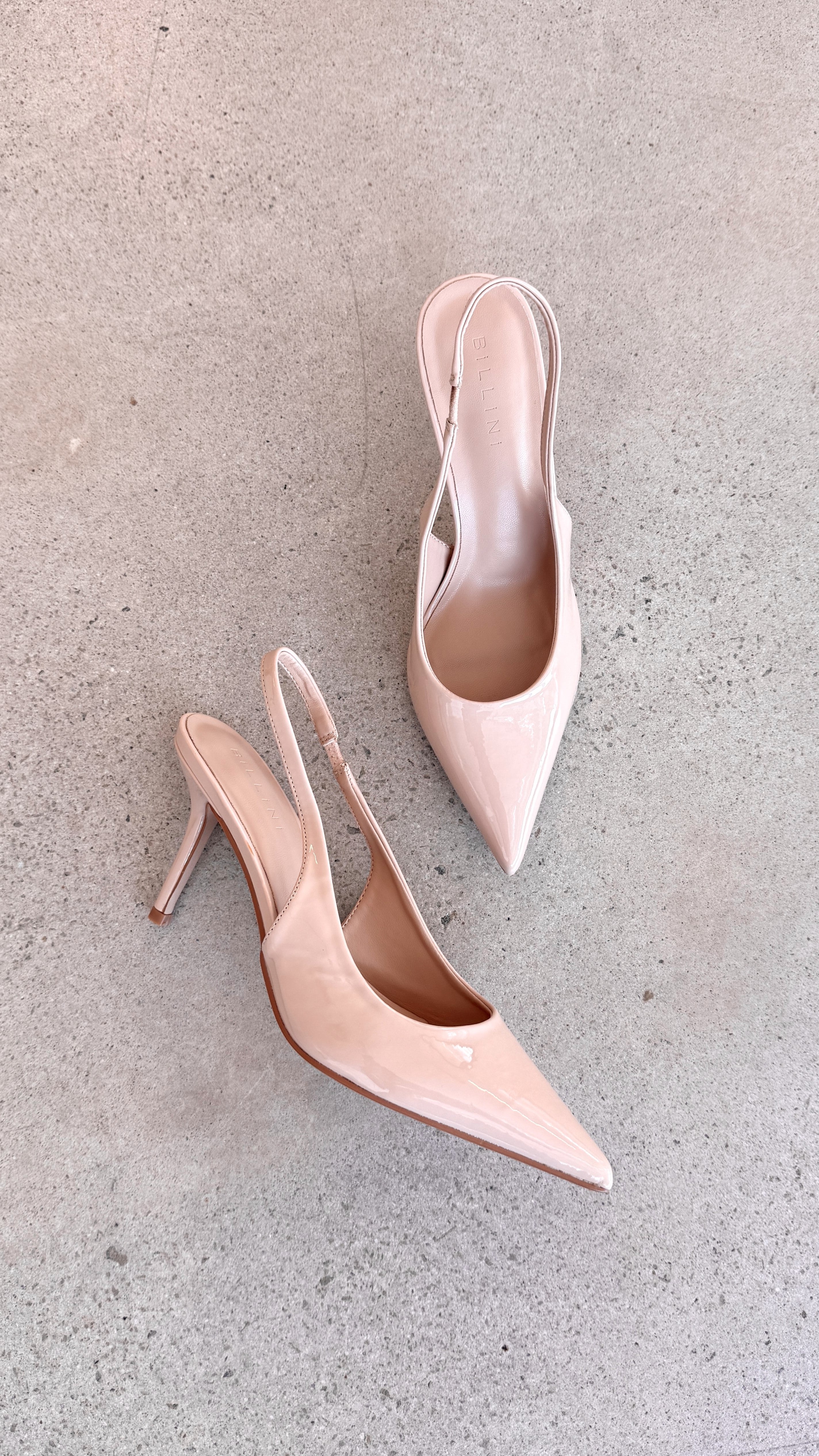 Blondie Heels - Nude Patent Leather High Heels for Women | Elegant Dress Shoes for Parties, Weddings & Evening Events
