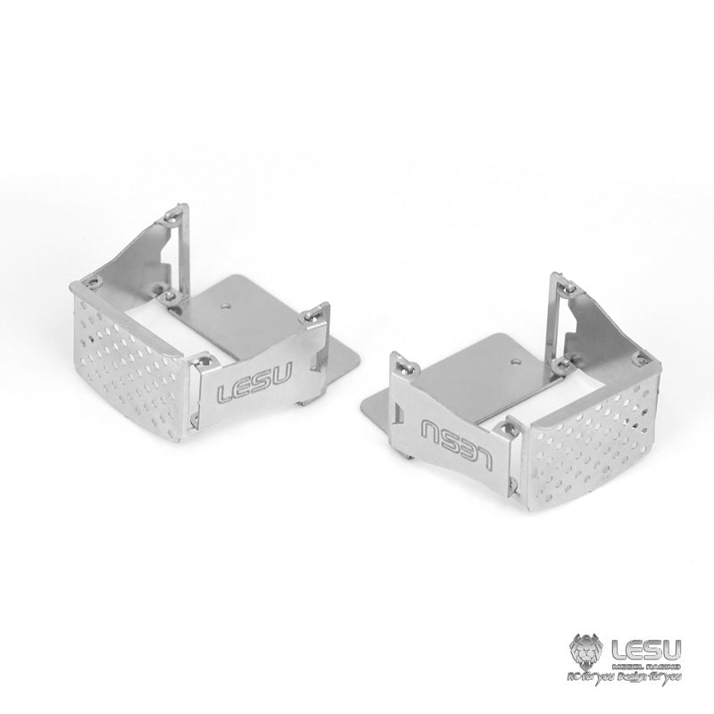 LESU Stainless Steel RC 1/14 Scale TGS Hydraulic Dumper Truck Side Step Pedal - Durable Metal Cab Accessory for Remote Control Tipper Model Cars | Perfect for Off-Road Simulation & Construction Site Play Scenes