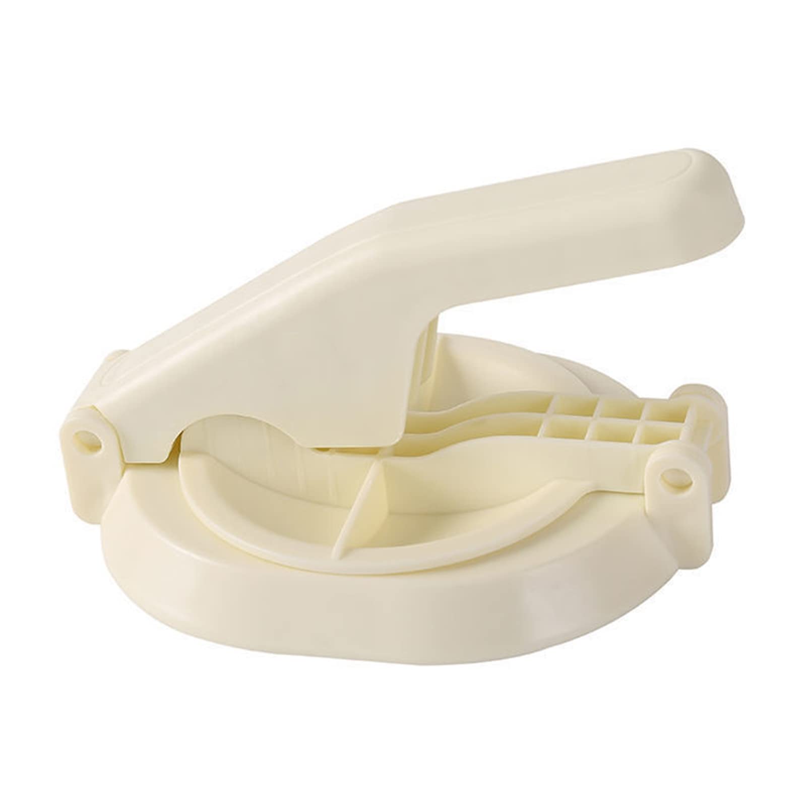 Honrane Dumpling Maker - Chinese Wonton Skin Press Mold, High Efficiency PP Manual Dumpling Dough Press, Pastry & Pie Maker for Home Kitchen (Beige) | Perfect for Making Homemade Dumplings, Wontons, and Pastries