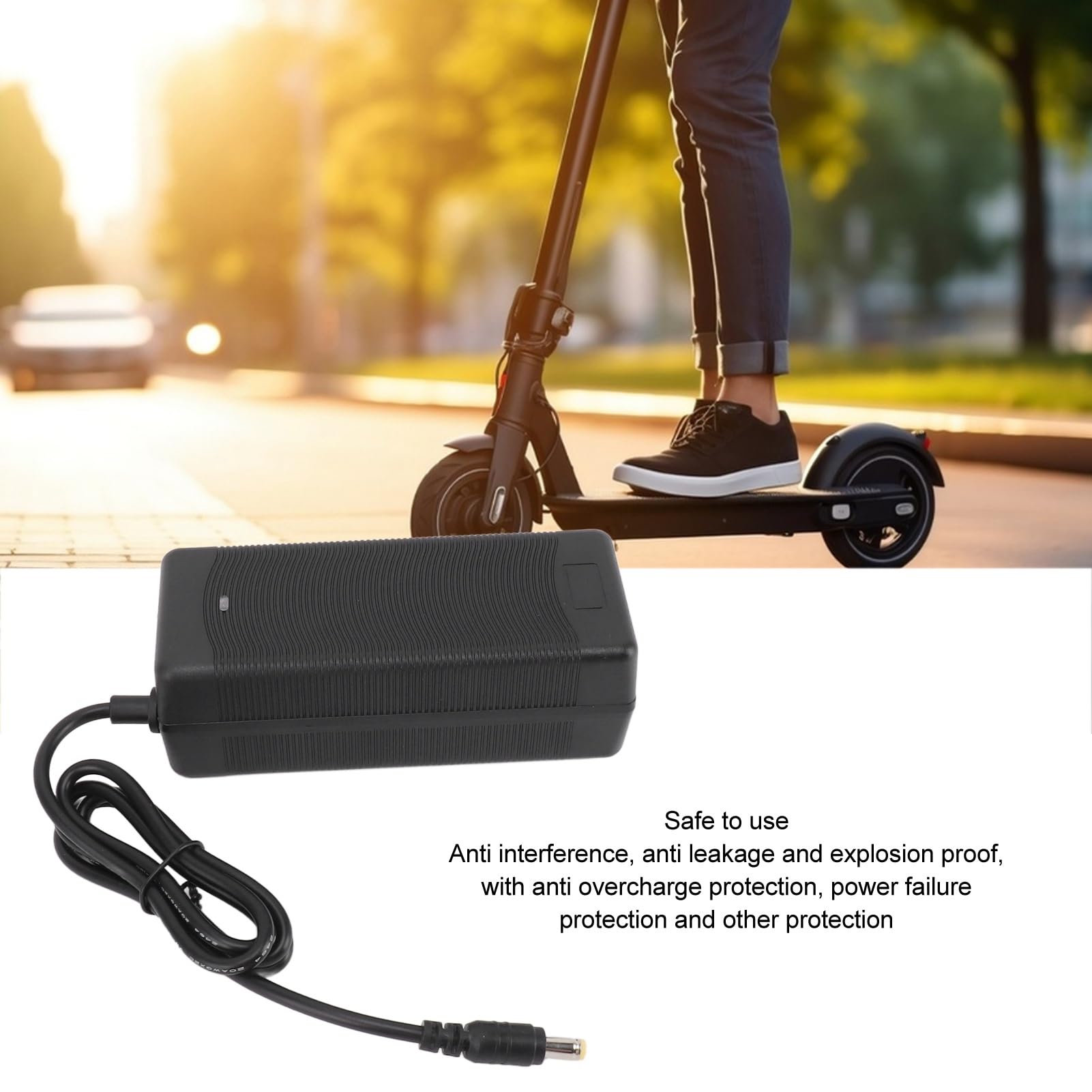 54.6V 2A Electric Scooter Charger with Soft Start & High Temperature Resistance - Replacement Power Supply for Commuting & Urban Travel