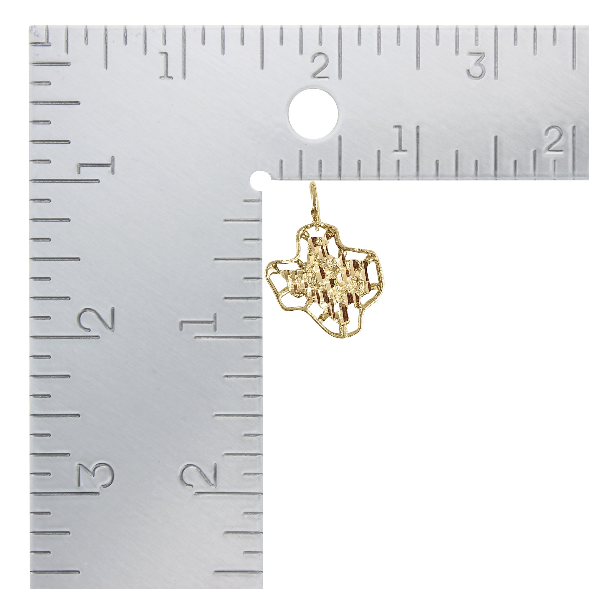 Texas Shaped Cutout Charm Pendant with Diamond Cuts - Elegant Lone Star Jewelry for Necklace, Bracelet & Gift Giving | Perfect for Texans, Travel Lovers & Western Style Fashion