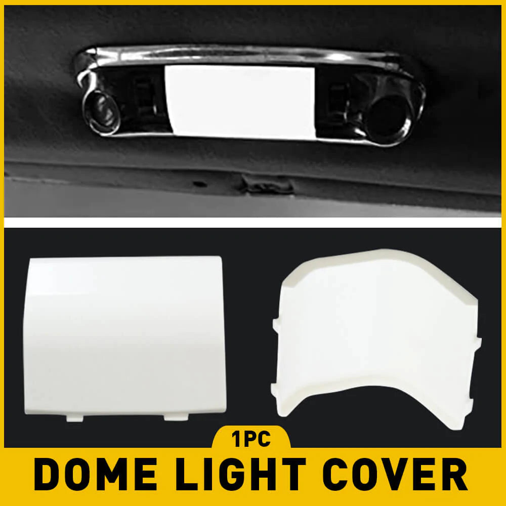 White Interior Overhead Dome Light Cover Compatible with Ford, Mercury & Lincoln Models - Durable Replacement for Car Ceiling Light - Perfect for Night Driving & Interior Lighting