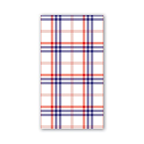 Paisley & Plaid (Red, White, and Blue Plaid Design)