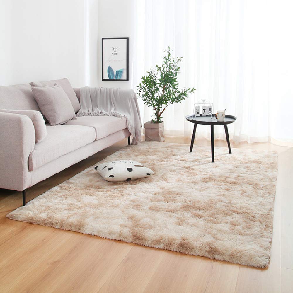 Soft Plush Tie-Dye Anti-Slip Area Rugs - Absorbent Floor Mats for Bedroom & Living Room | Cozy Home Decor, Kids Play Mat, Yoga Space