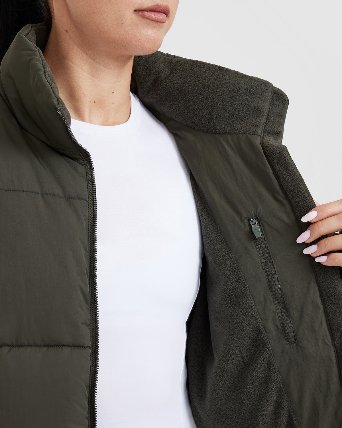 Men's Warm Khaki Puffer Jacket - Lightweight Winter Coat for Outdoor Activities & Casual Wear