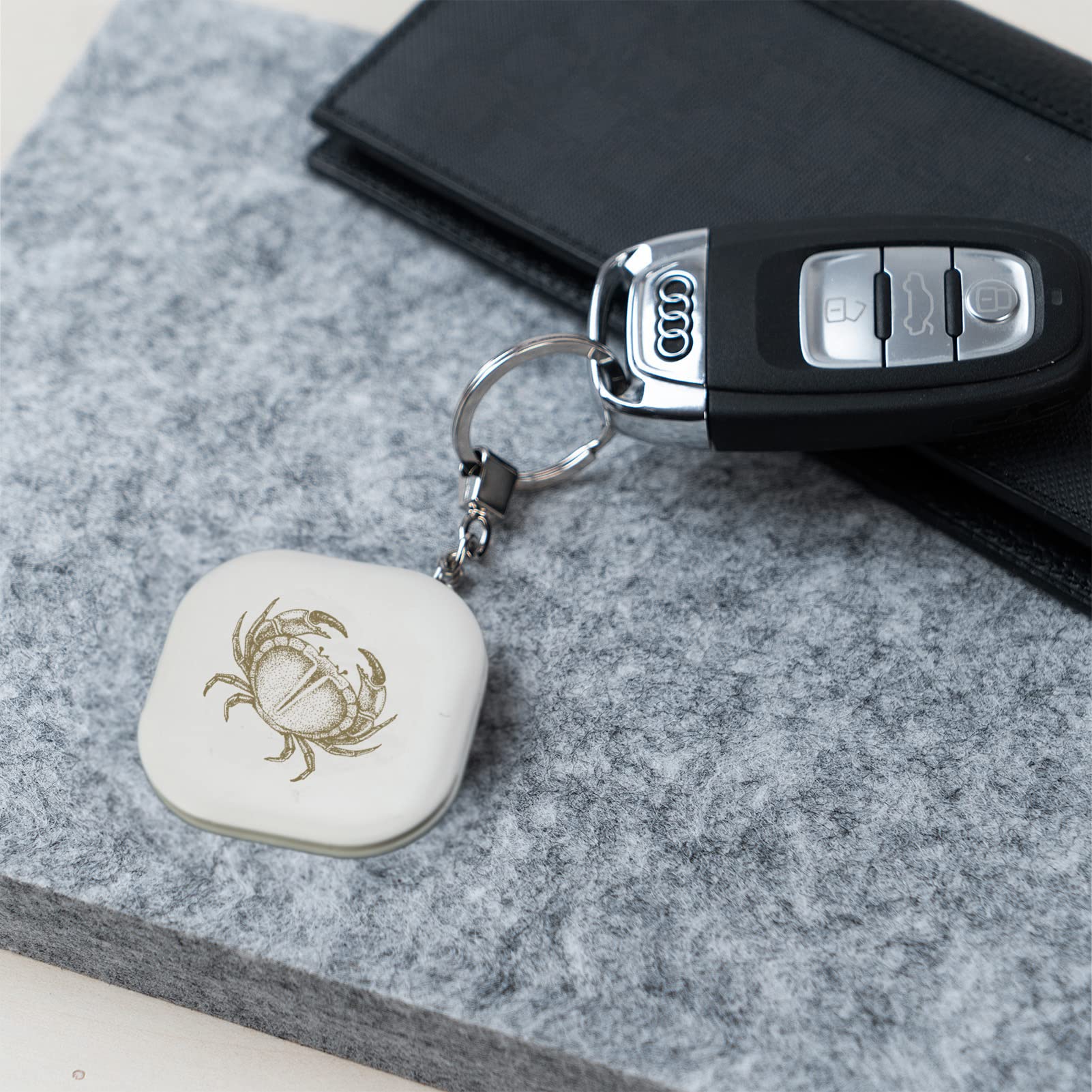 Nutale Bluetooth Key Finder for Keys, Pets & Bags - Cancer Constellation Design