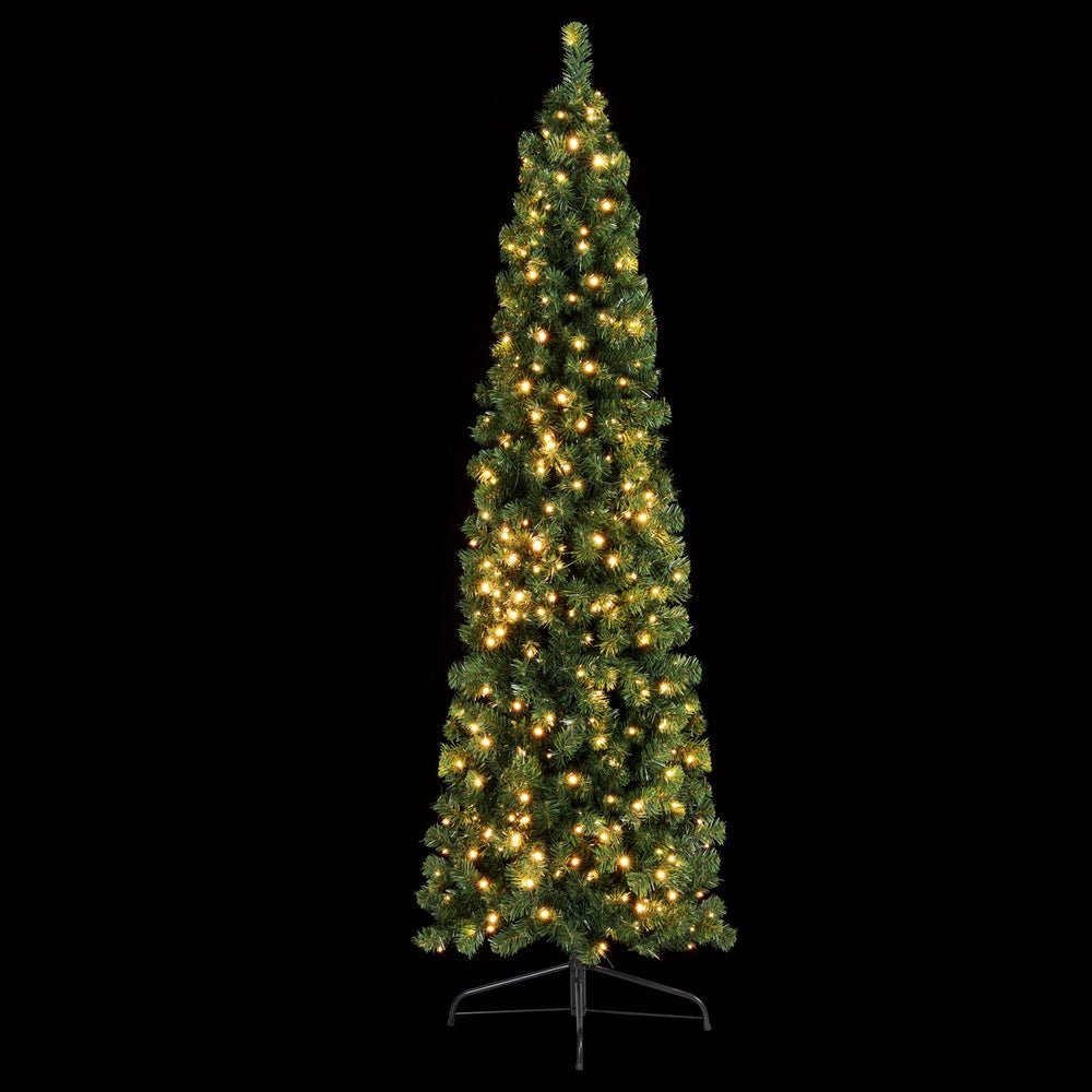 2.1M Christmas Tree for Corner - 430 Branch Tips Xmas Tree with Lights for Home, Office & Party Decorations | Perfect for Living Room, Bedroom & Holiday Celebrations