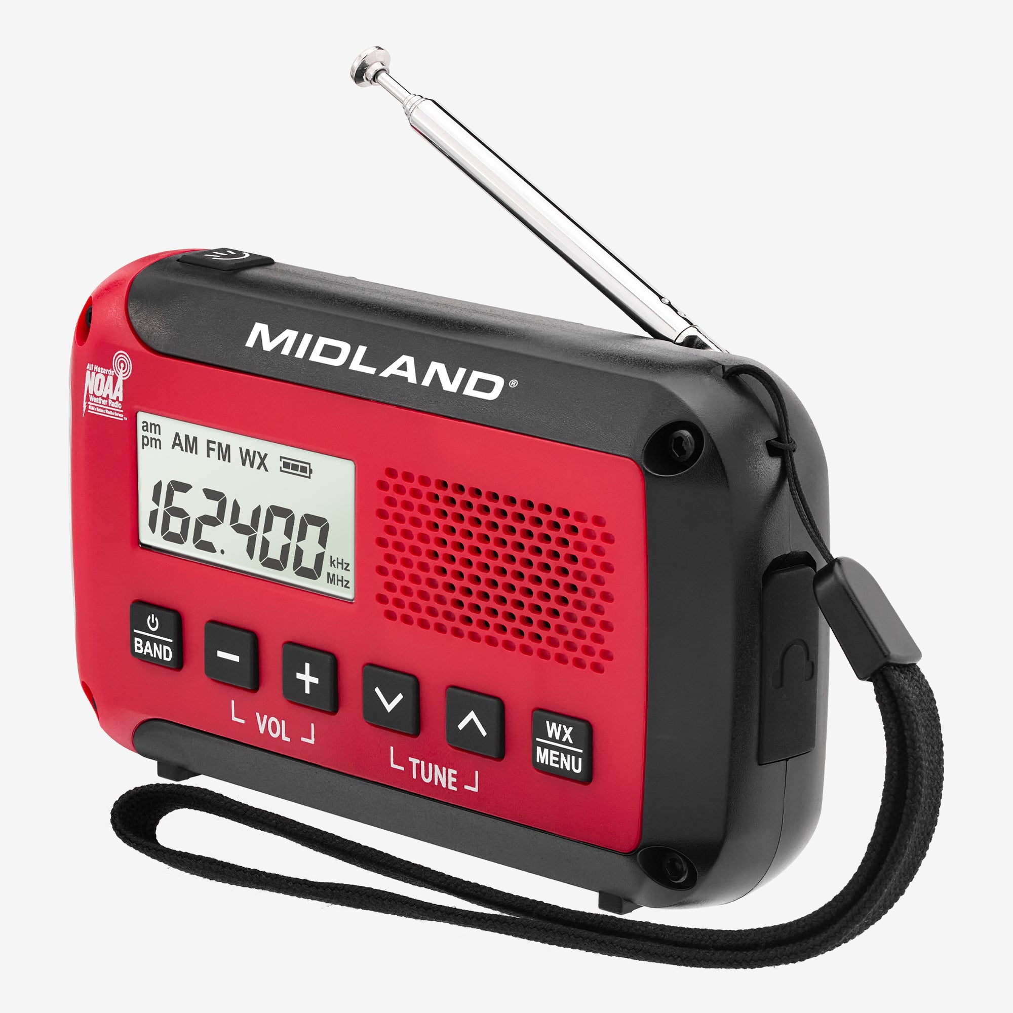 ER10VP Portable Emergency Weather Alert Radio with AM/FM & NOAA - Best for Outdoor, Camping, Hiking & Emergency Preparedness