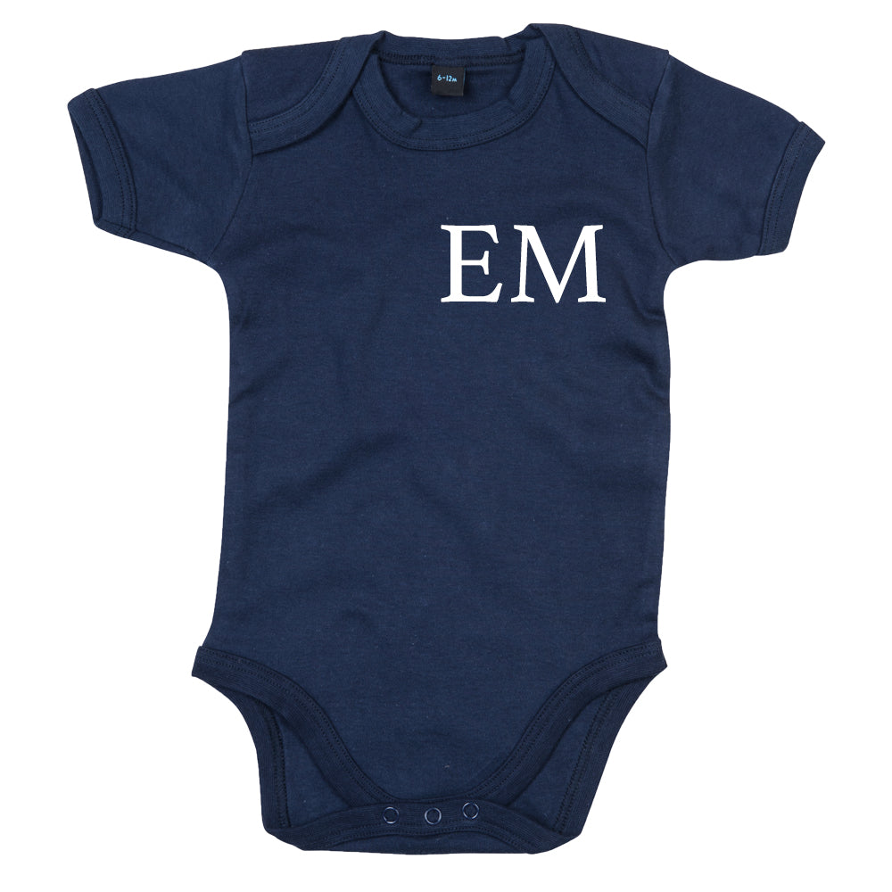 Personalized Baby Vest with Initials - Custom Monogram Infant Bodysuit for Boys & Girls - Perfect for Newborn Photos, Baby Showers, and Gifts