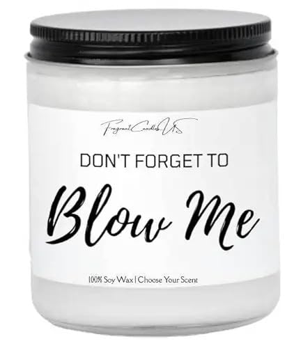 Blow Job Candle - Funny & Sexy Gifts for Boyfriend, Romantic Anniversary & Birthday Gifts for Him - Adult Novelty Candle for Couples & Prank Gifts - Perfect for Date Nights & Spicing Up Relationships