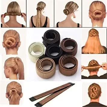 French Twist Bun Maker & Ponytail Holder - 2 Pack Hair Styling Tool for Women & Girls | Easy Updo & Ponytail Accessories for Everyday, Work & Special Occasions
