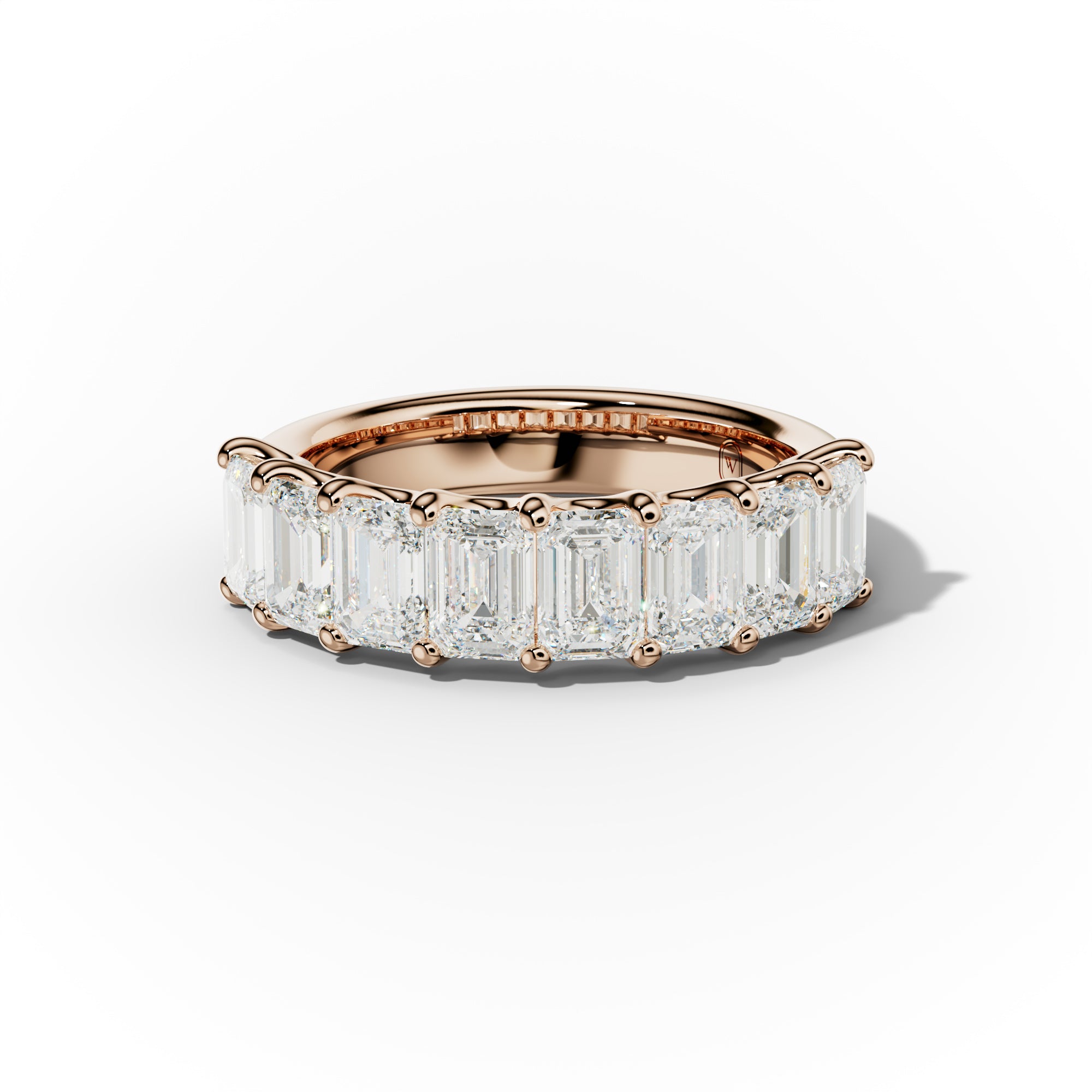 3.0 Carat Emerald Cut Diamond Anniversary Band for Women – Elegant Wedding Ring, Stackable Engagement Band, Perfect Gift for Anniversary, Valentine's Day & Special Occasions