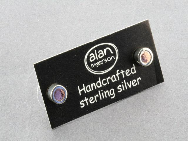 Premium Copper & Silver Stud Tubular Earrings for Women - Trendy Punk Gothic Jewelry - Perfect for Parties, Concerts & Everyday Wear